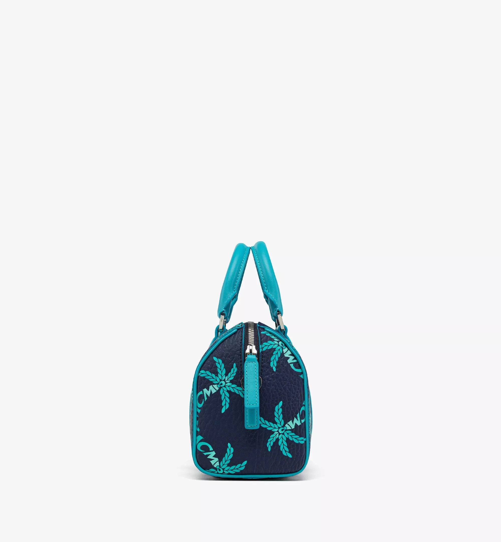 MCM o1mt1gz0925 Size: OS / Small Boston Bag in Blue Size ONE SIZE - 3 Thumbnail