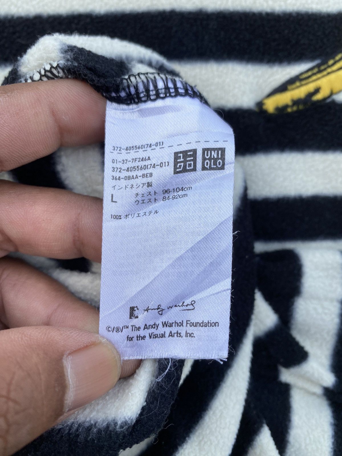 Andy Warhol × Uniqlo Rare Uniqlo x Andy Warhol Grunge Style Striped Long Sleeve Size US L / EU 52-54 / 3 - 11 Thumbnail