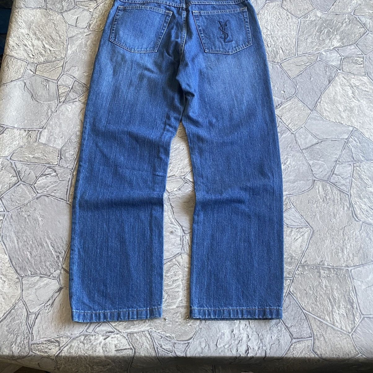 Yves Saint Laurent 38x34 YSL Jeans Denim Pants Blue Vintage y2k
