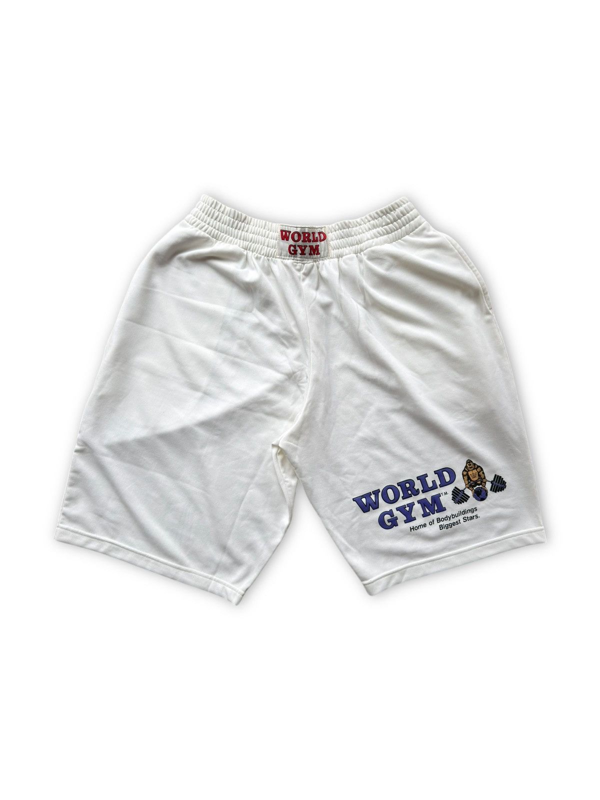 Vintage RARE* VINTAGE 90s BAGGY SHORT WORLD GYM GORILLA BODYBUILDING Size US 34 / EU 50 - 1 Thumbnail