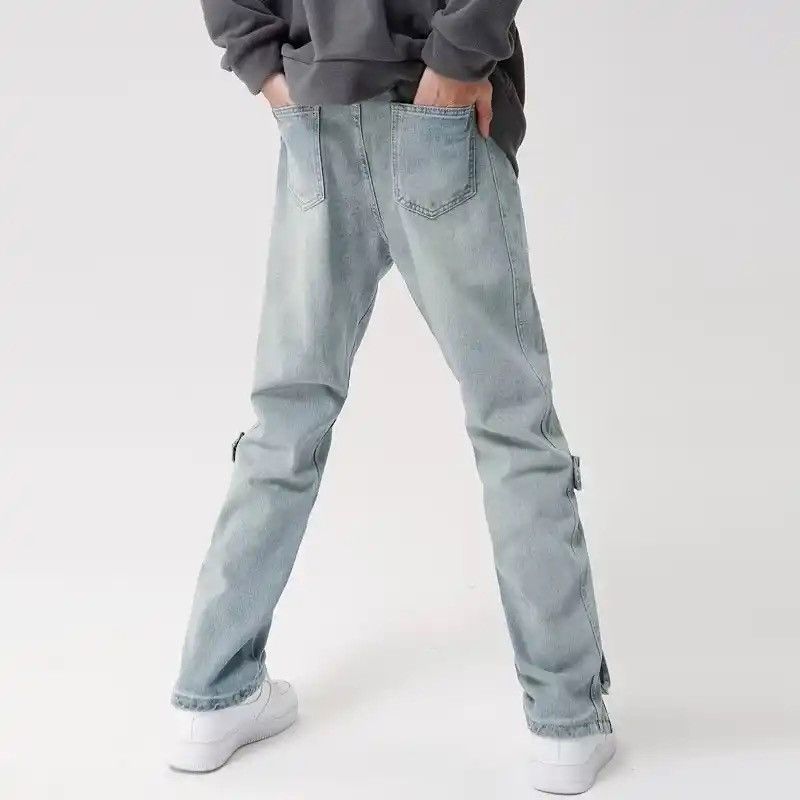 Japanese Brand × Vintage Clothing Ankle Zipper Straight Old Denim Size US 31 - 2 Thumbnail