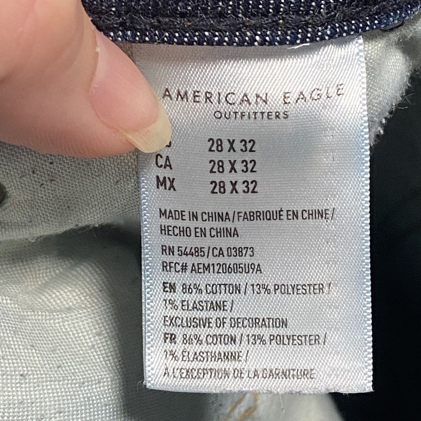 American Eagle Outfitters American Eagle Jeans Men 29x31 Athletic Skinny Distressed Size US 28 / EU 44 - 6 Thumbnail