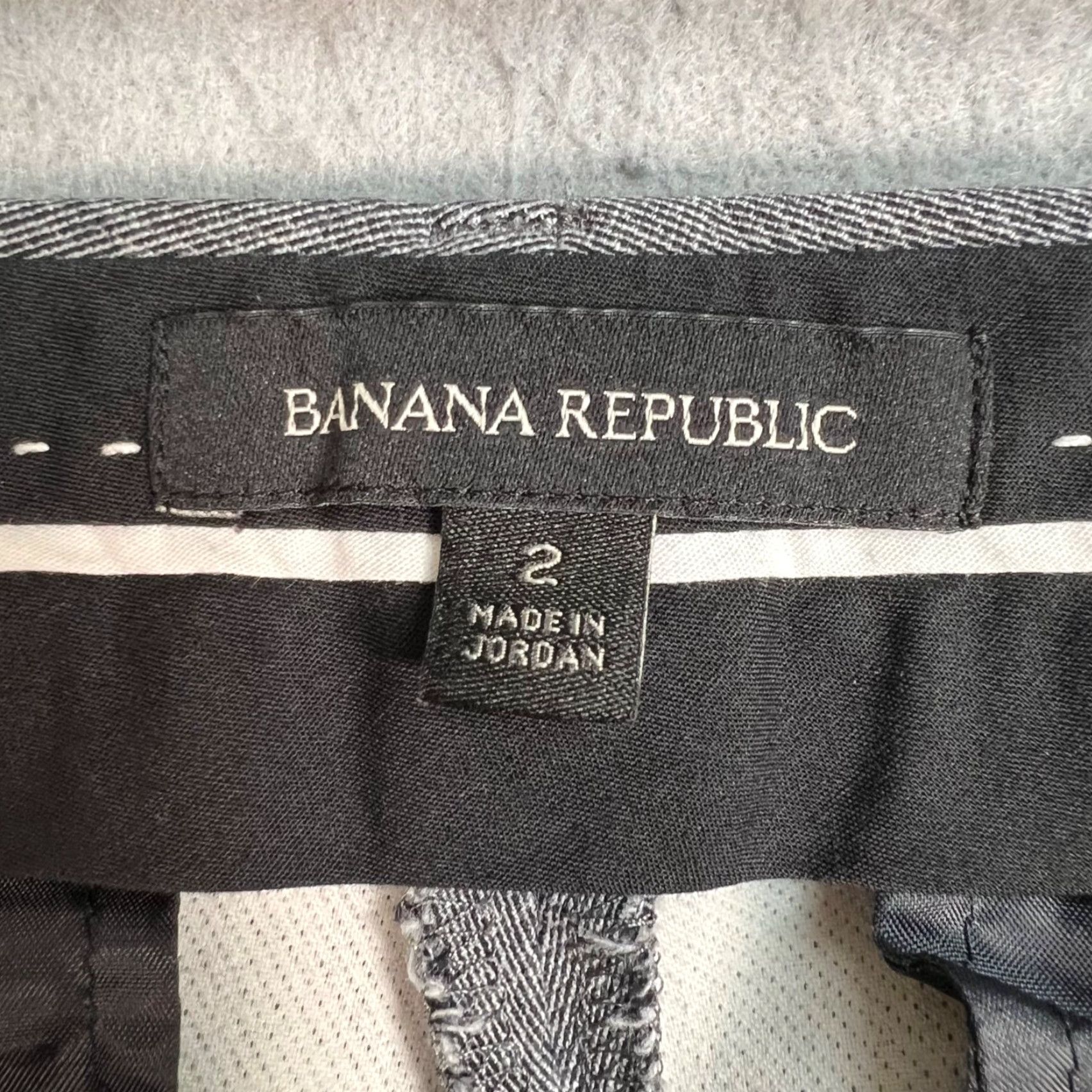 Banana Republic Banana Republic Sloan Slim Fit Gray Dress Pants Womens Size 2 Regular Cotton Viscose Flat Front Zip Inseam 26 in Dressy Formal Pants Boys? Size 26" / US 2 / IT 38 - 3 Thumbnail