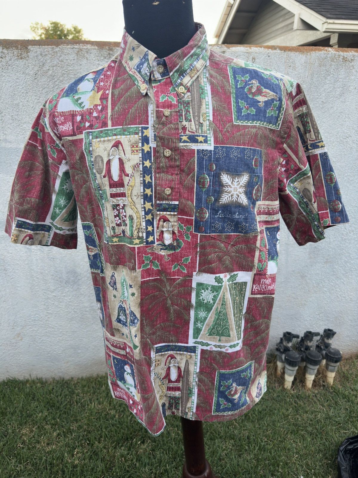 Reyn Spooner PreOwned Reyn Spooner Mele Kalikimaka Multicolored Men's L Size US L / EU 52-54 / 3 - 1 Thumbnail