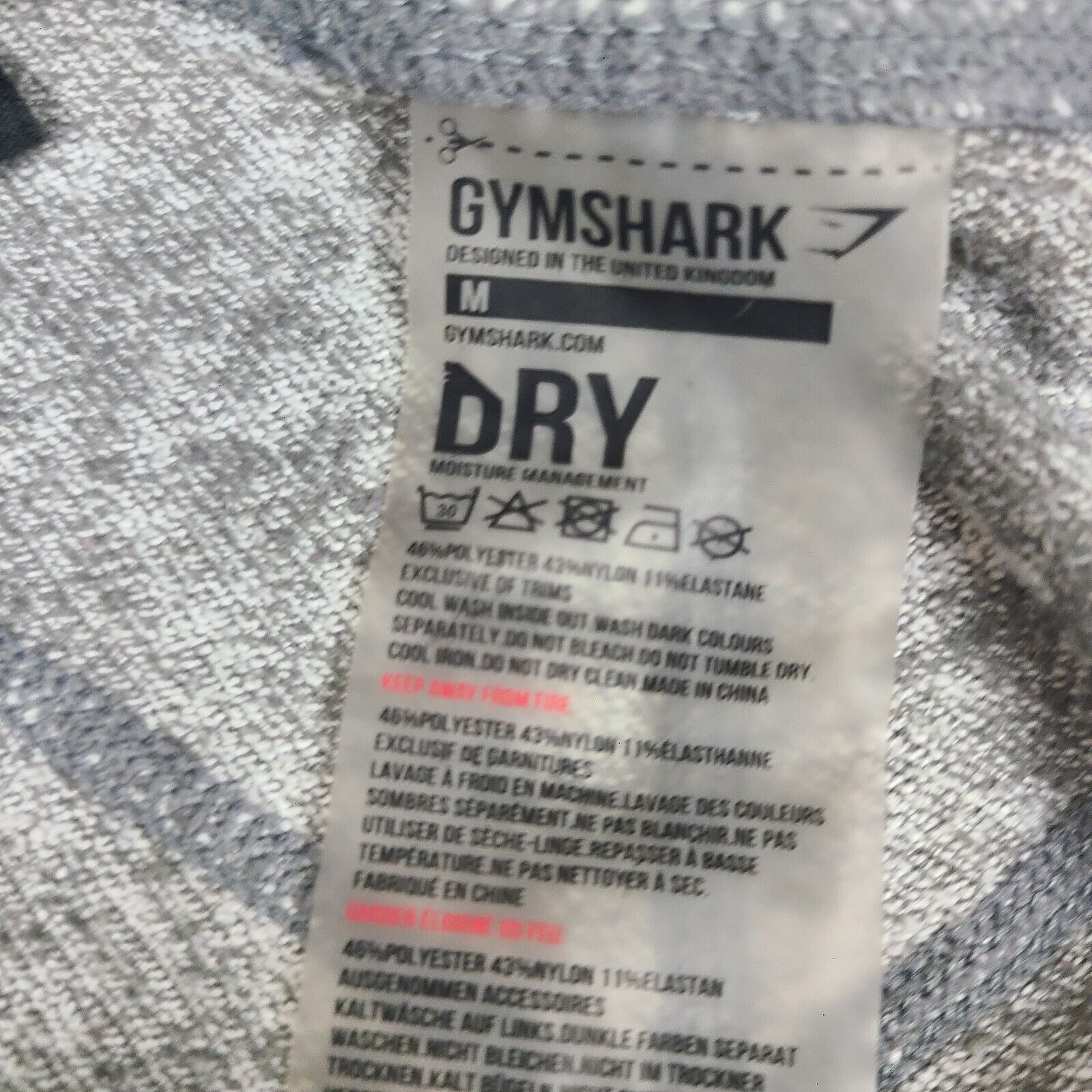 Gymshark Gymshark Womens Workout Gym Dry Leggings Gray Size Medium Size 29" - 3 Thumbnail