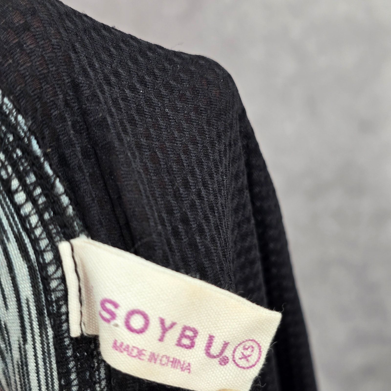 Other Soybu Gray Black Active Performance Tshirt Top Extra Small Size XS / US 0-2 / IT 36-38 - 6 Thumbnail
