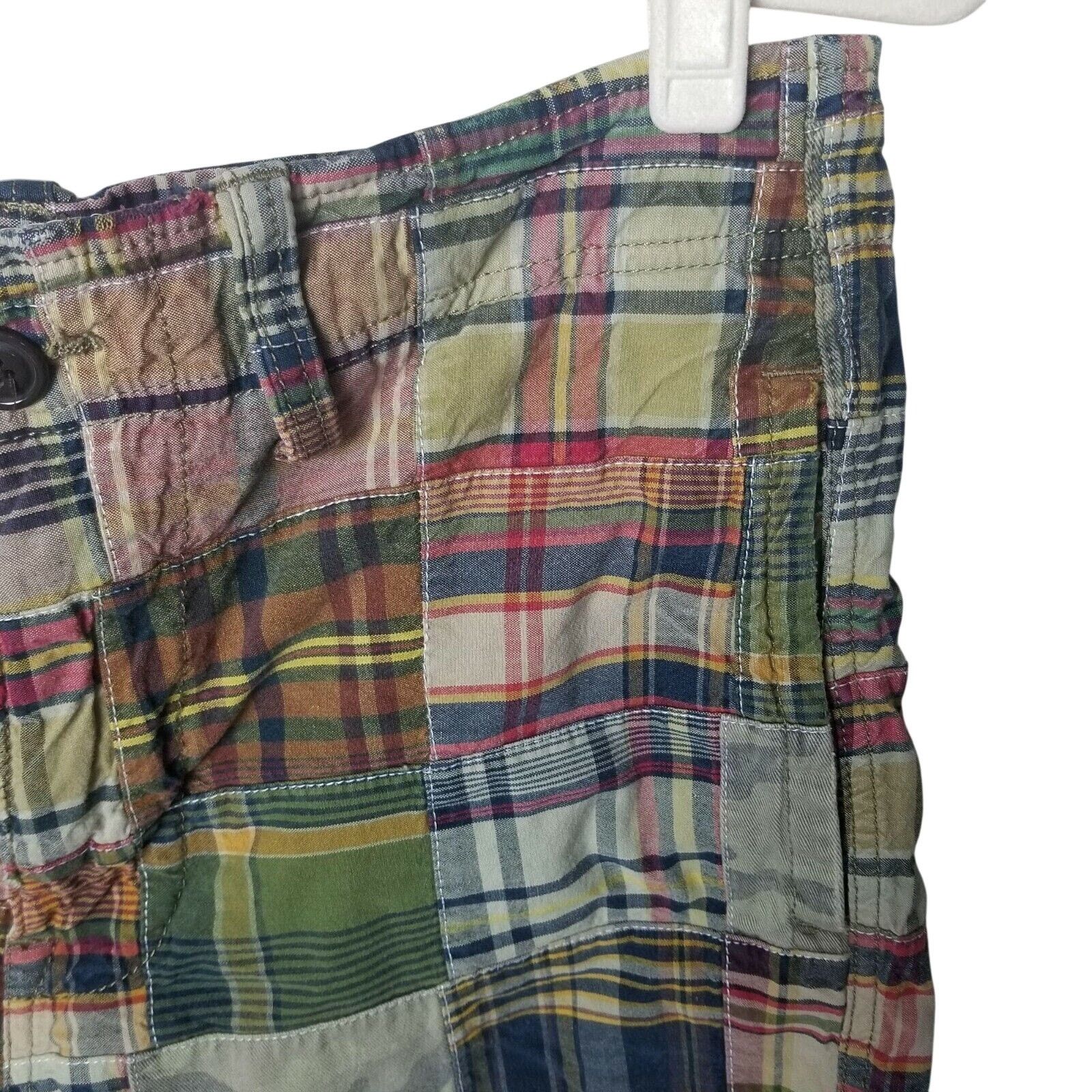 American Eagle Outfitters American Eagle Mens Madras Plaid Patchwork Shorts Size 32 Size US 32 / EU 48 - 2 Thumbnail