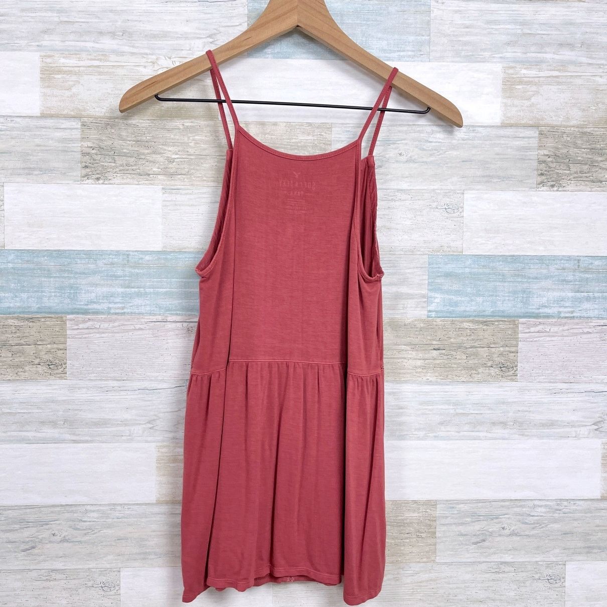 American Eagle Outfitters American Eagle Soft & Sexy Lattice Trim Tank Pink Womens XS Size XS / US 0-2 / IT 36-38 - 4 Thumbnail