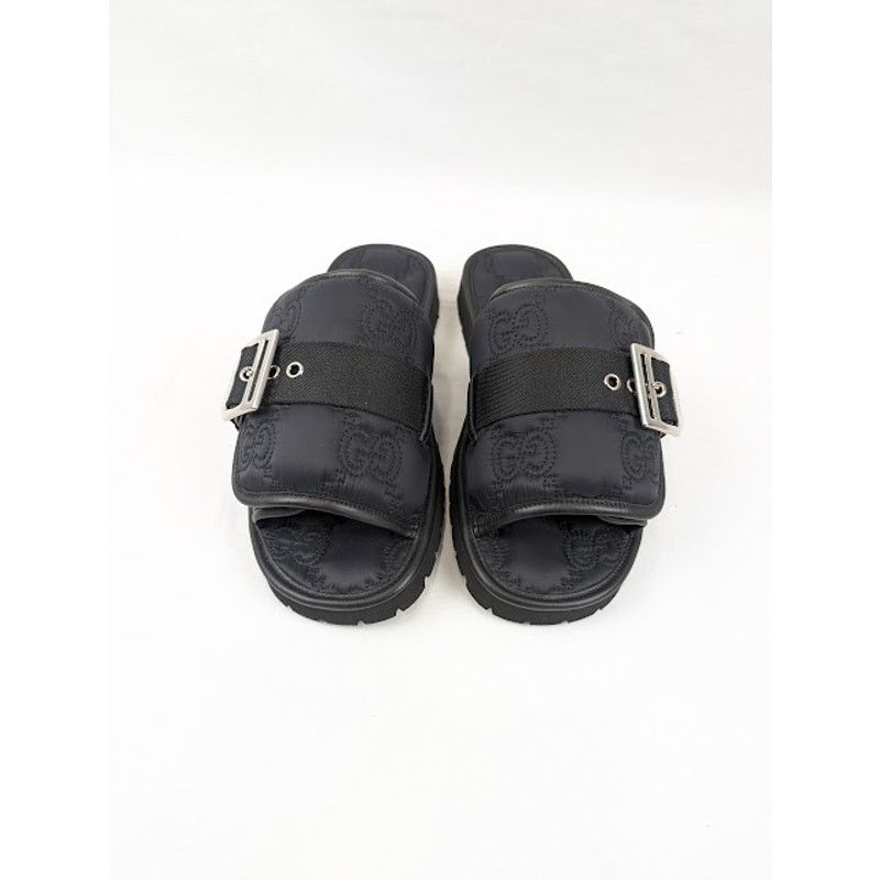Gucci o1rshd1 Cubic Rubber Slides in Black Size US 8.5 / EU 41-42 - 14 Thumbnail