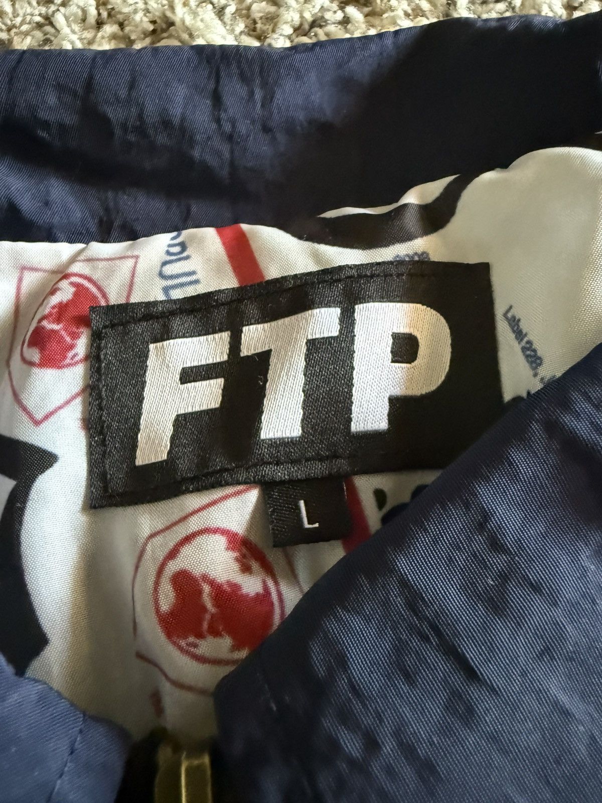 Fuck The Population FTP USPS COACH JACKET LARGE NAVY Size US L / EU 52-54 / 3 - 4 Thumbnail