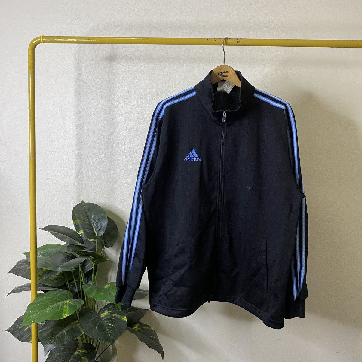 Adidas Vintage 1990s Adidas Drill Tracktop Jacket Size US L / EU 52-54 / 3 - 1 Thumbnail