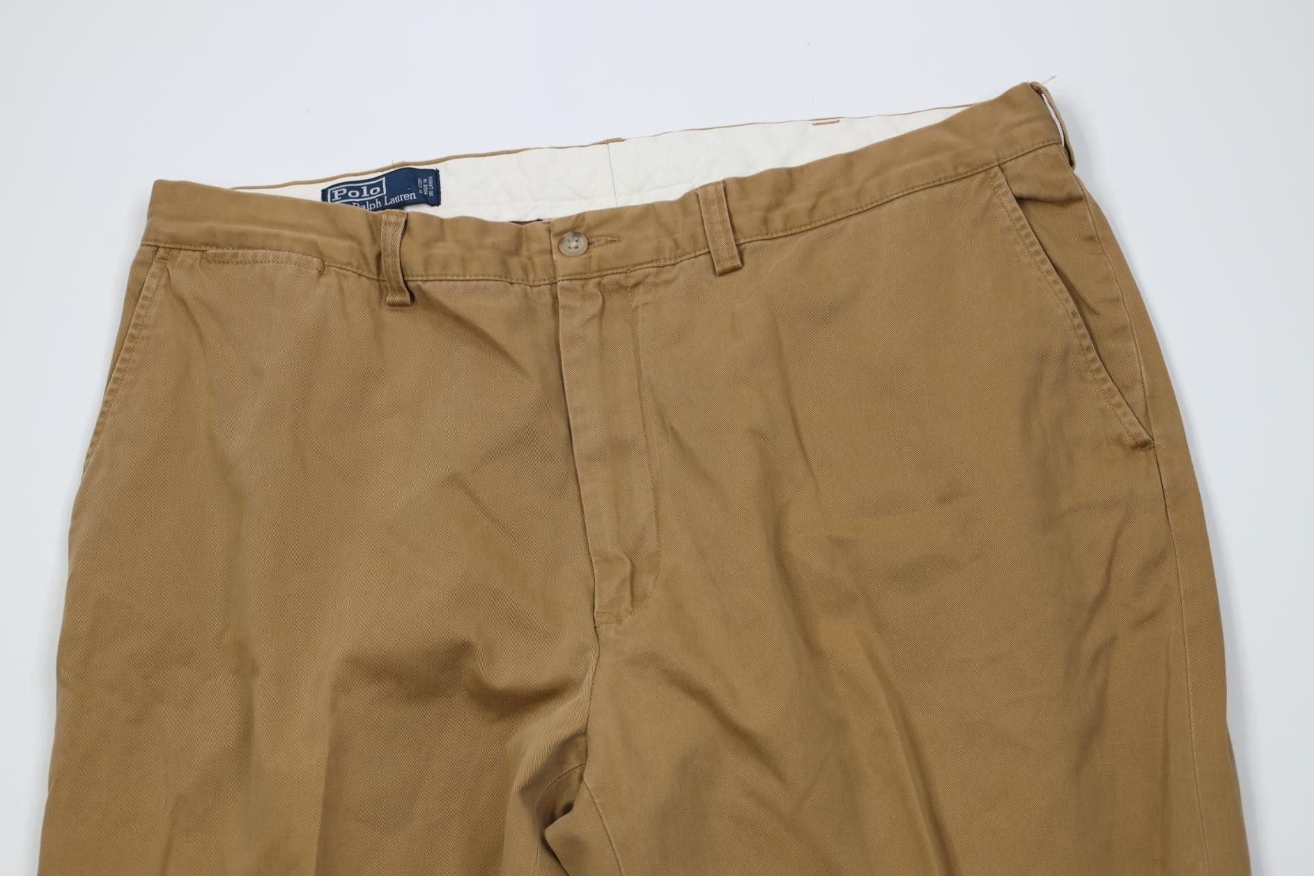 Polo Ralph Lauren Vintage 90s Ralph Lauren Prospect Wide Leg Chino Pants Brown Size US 40 / EU 56 - 2 Thumbnail