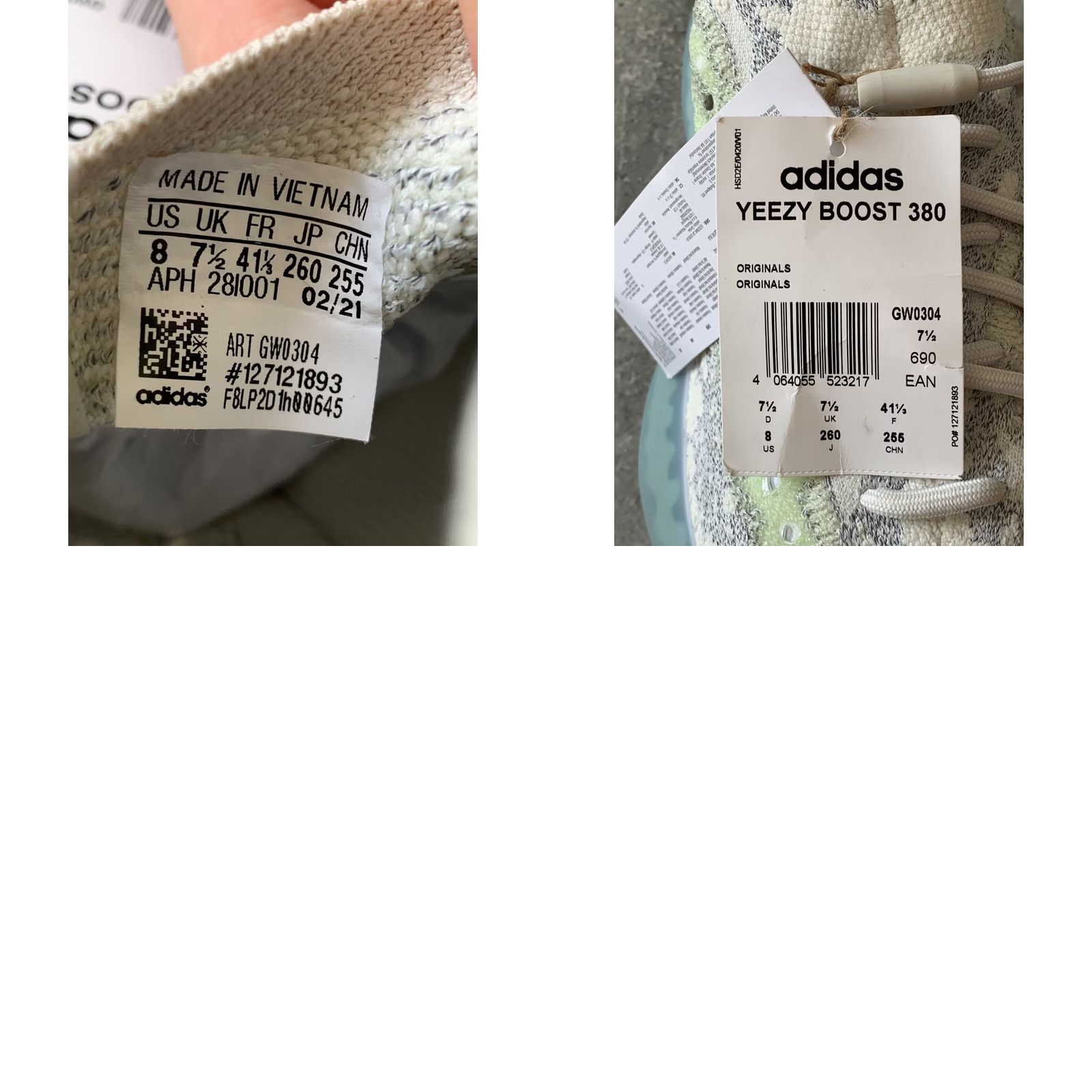 Adidas ADIDAS YEEZY BOOST 380 ALIEN SNEAKERS US 8, UK 7.5, EU 41 1/3, MULTICOLOR, MEN, SNEAKER Size US 8 / EU 41 - 8 Thumbnail