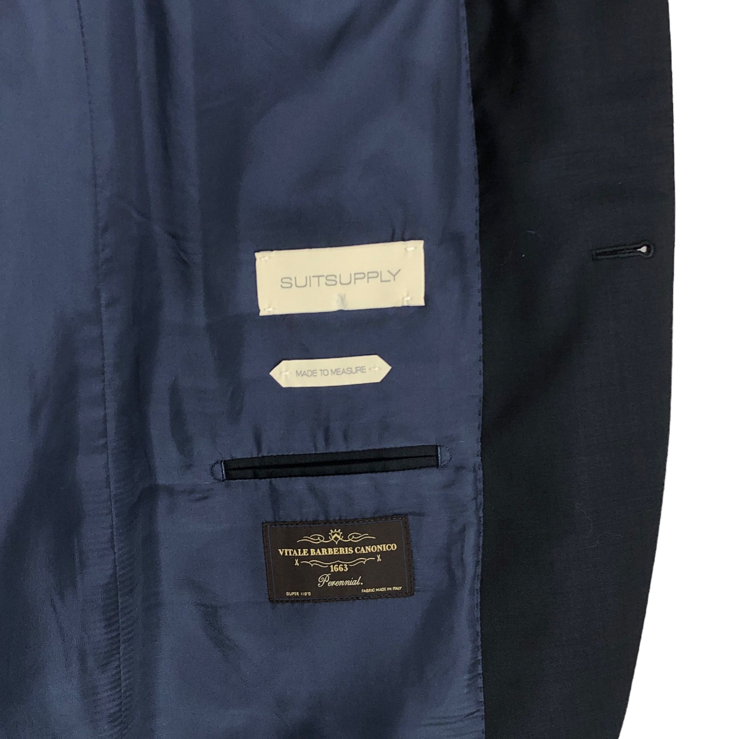 Suitsupply SUITSUPPLY Lazio Wool Formal Suit EU:114; UK/US:48 - W40 L35 Size 48L - 13 Thumbnail