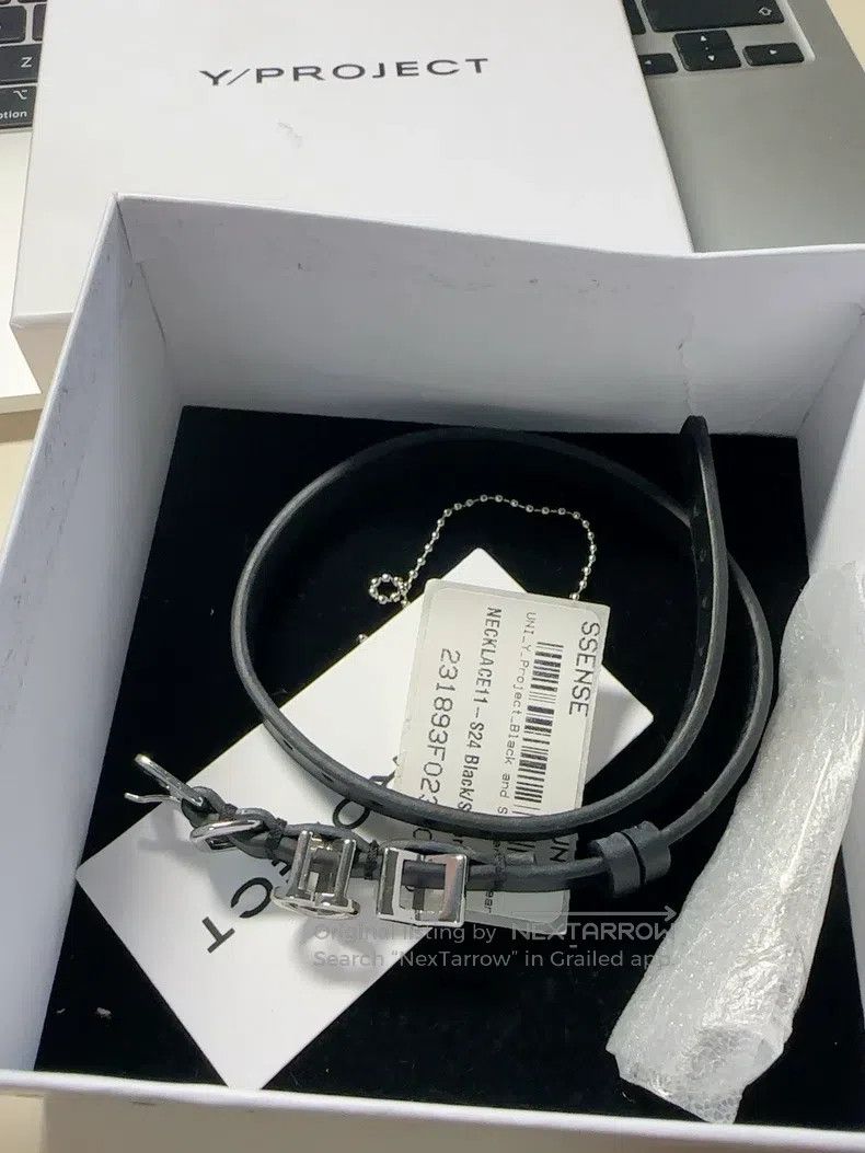 Y/Project Y/Project OS Black leather collar average size Size ONE SIZE - 2 Thumbnail