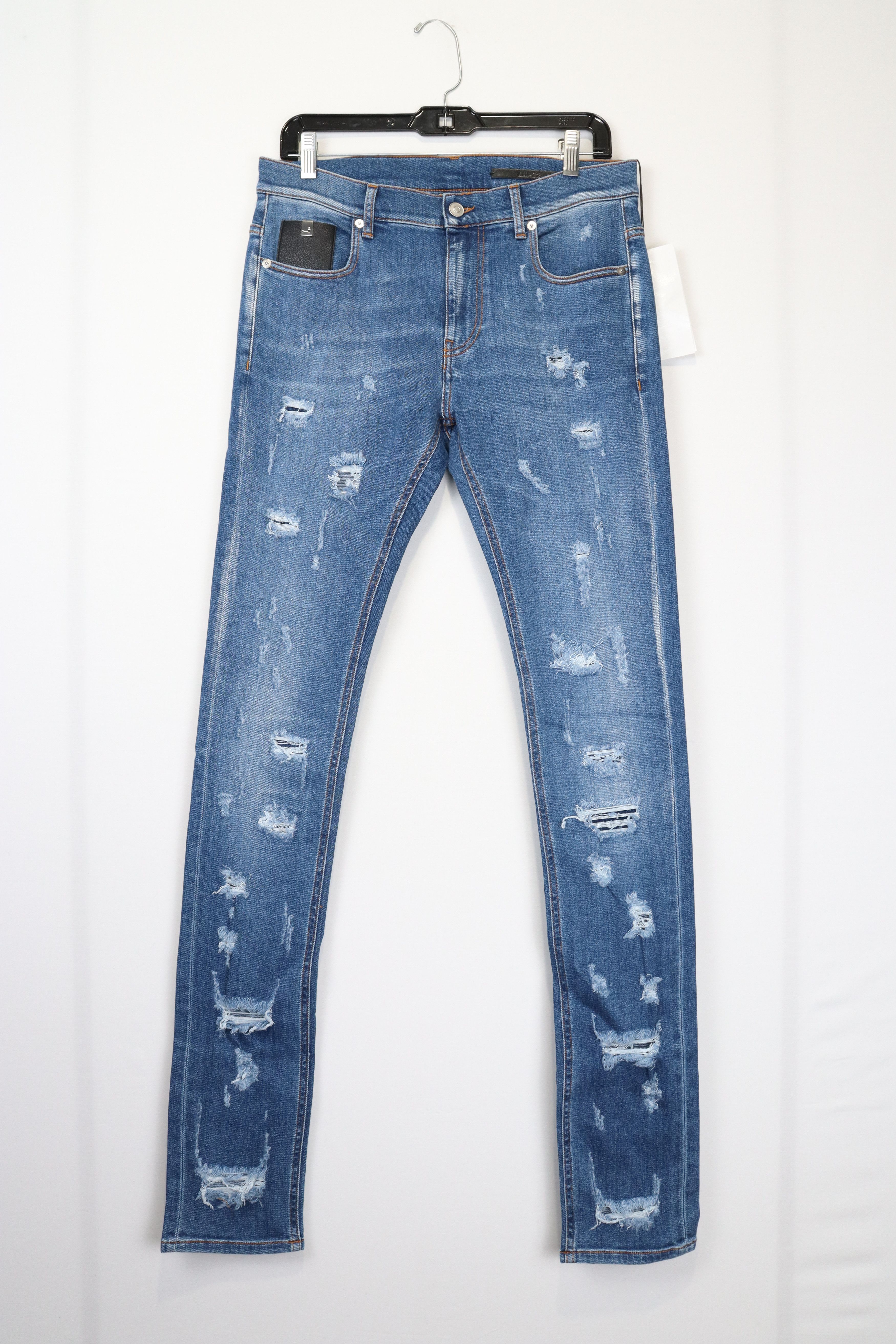 1017 ALYX 9SM o1rshd10124 Super Skinny Treated Jeans in Mid Blue Size US 32 / EU 48 - 3 Thumbnail