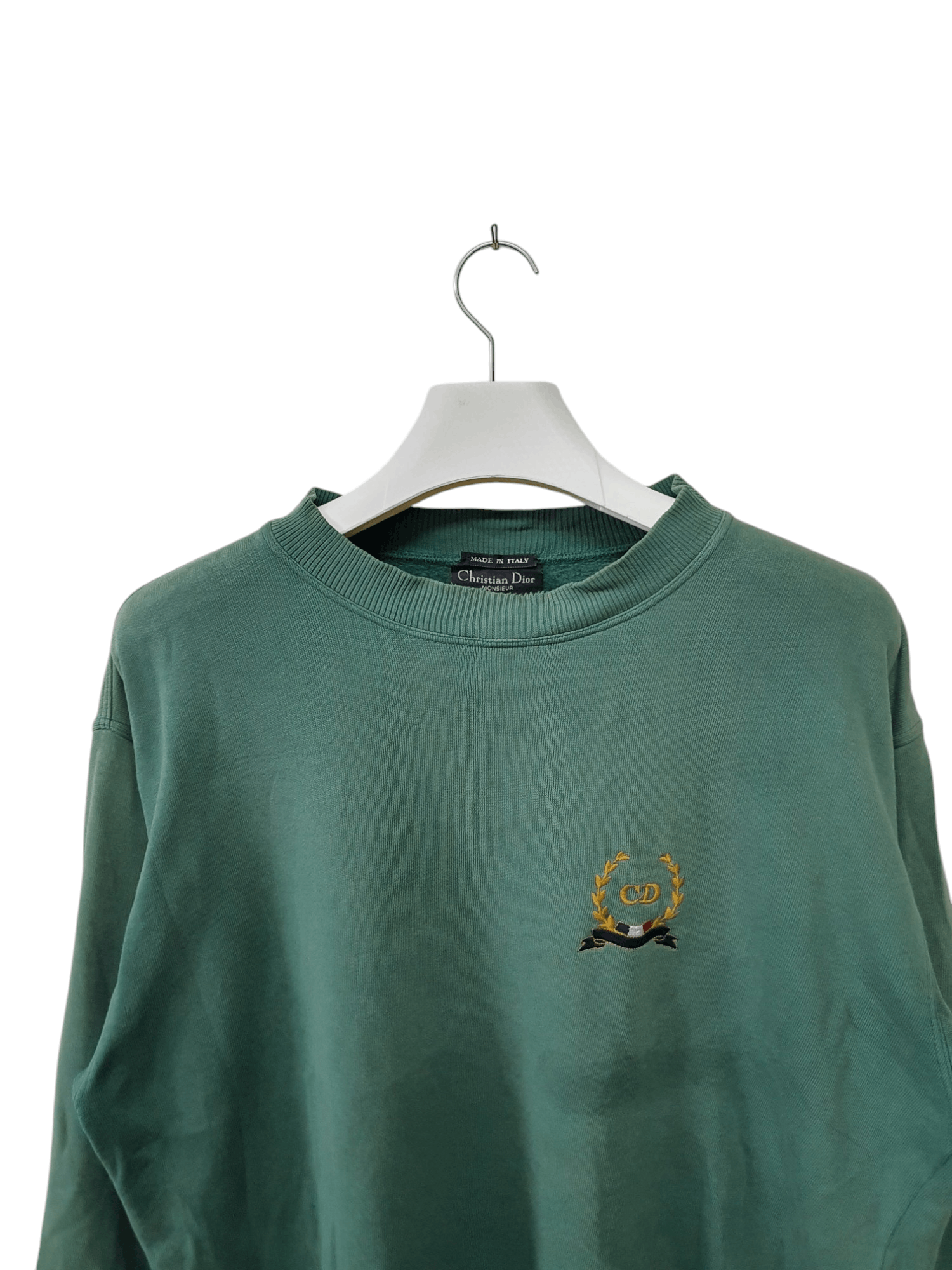 Dior vintage Christian Dior Monsieur green crewneck sweatshirt Size US L / EU 52-54 / 3 - 3 Thumbnail