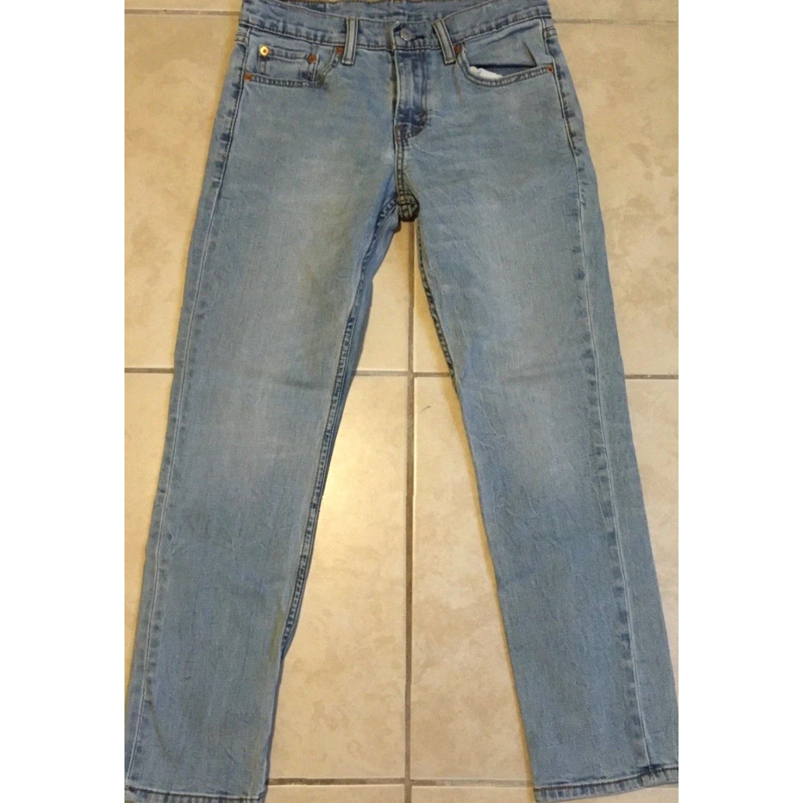 Levi's VINTAGE Levi's Jeans 511 30 Slim Fit Distressed Straight 90s Grunge Biker Punk Cowboy Western USA Mens Blue Denim Clothing Jeans 30 (Regular) Size US 30 / EU 46 - 2 Thumbnail