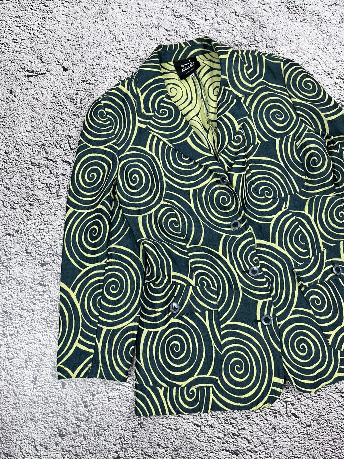 Anna Sui Vintage 90s Anna Sui Abstract Luxury Blazer size 46 Size L / US 10 / IT 46 - 2 Thumbnail
