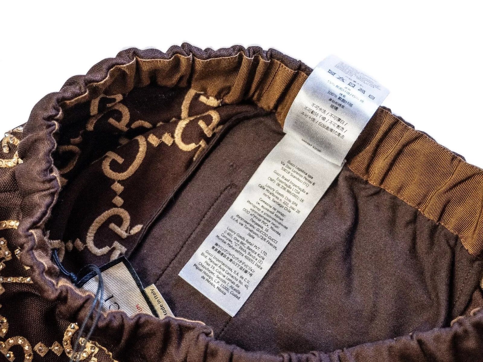 Gucci GUCCI NOJUM 690487 Brown Embroidered Trouser Pant Track Size US 28 / EU 44 - 10 Thumbnail