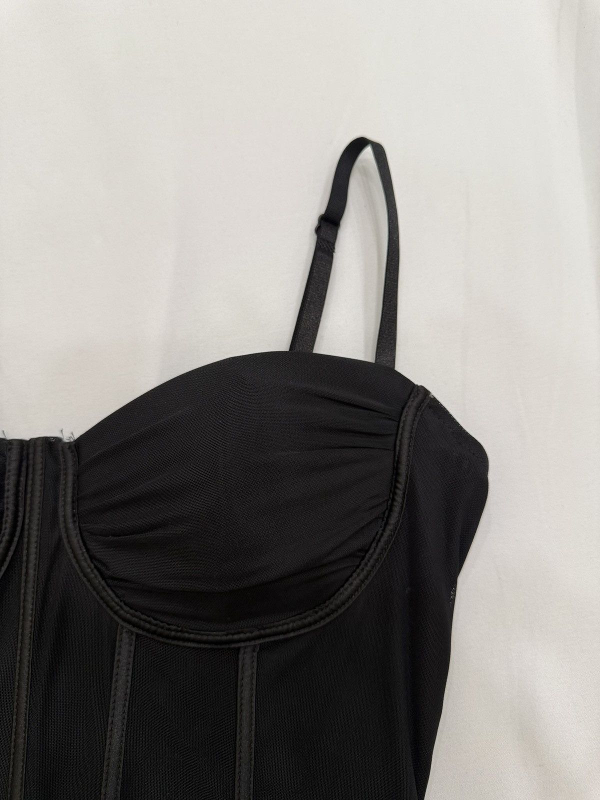 Other Linlan See Tulle Dress | Sleeveless Ruched Size L / US 10 / IT 46 - 2 Thumbnail