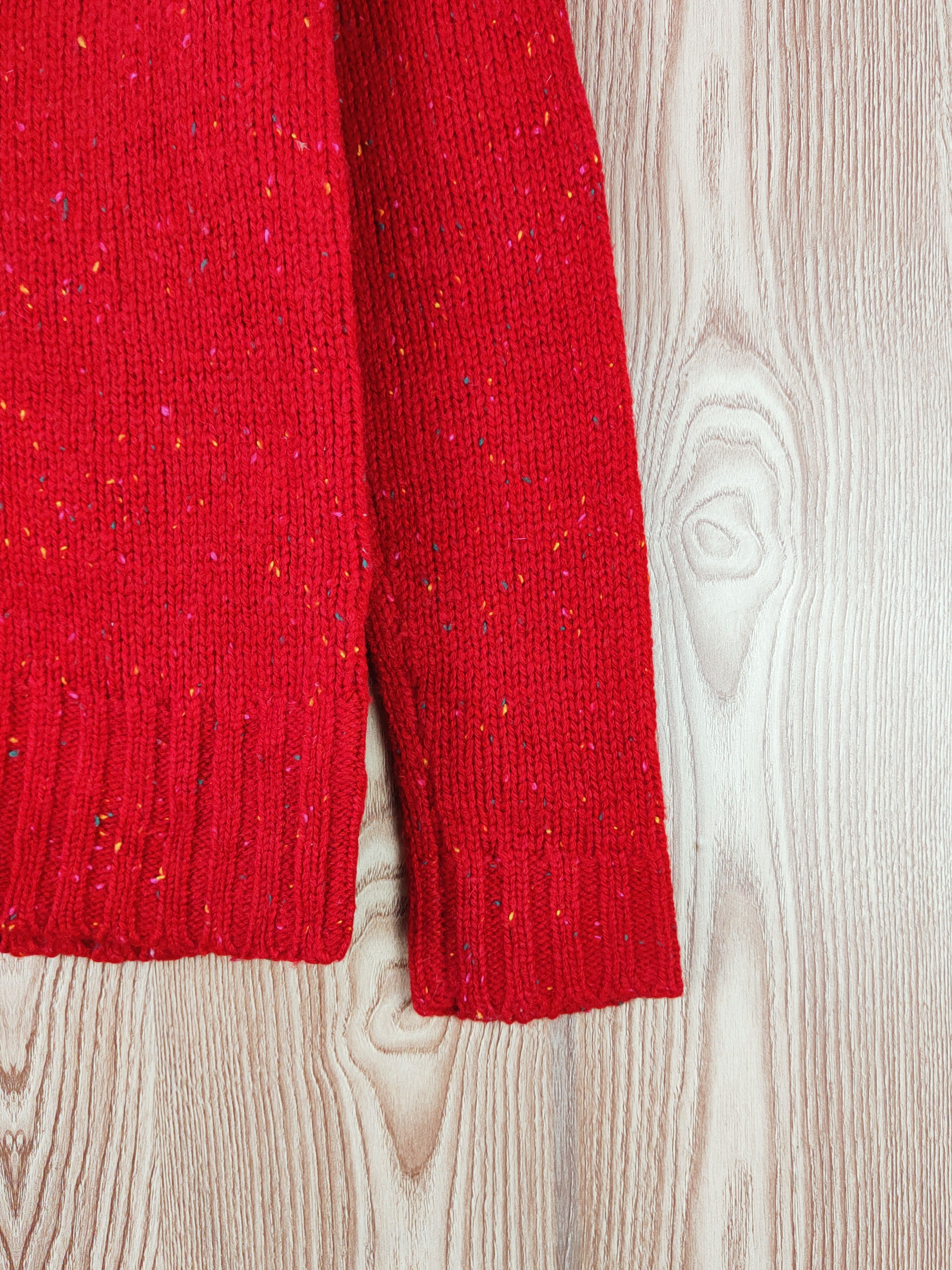 Homespun Knitwear × Japanese Brand Formengirl Co. Red Knitwear Cardigan #W561 Size S / US 4 / IT 40 - 6 Thumbnail