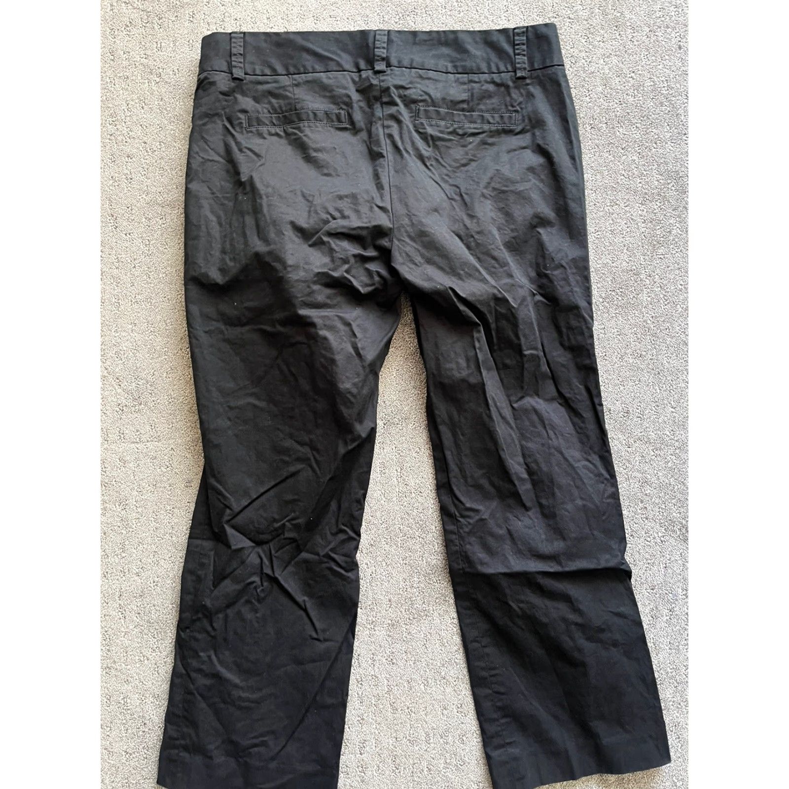 J.Crew VINTAGE? No. J.Crew City Fit Cropped Dress Pants Womens Size 10 Black 26" Inseam Skinny Leg Stretch City Style Womens Size 32" / US 10 / IT 46 - 3 Thumbnail