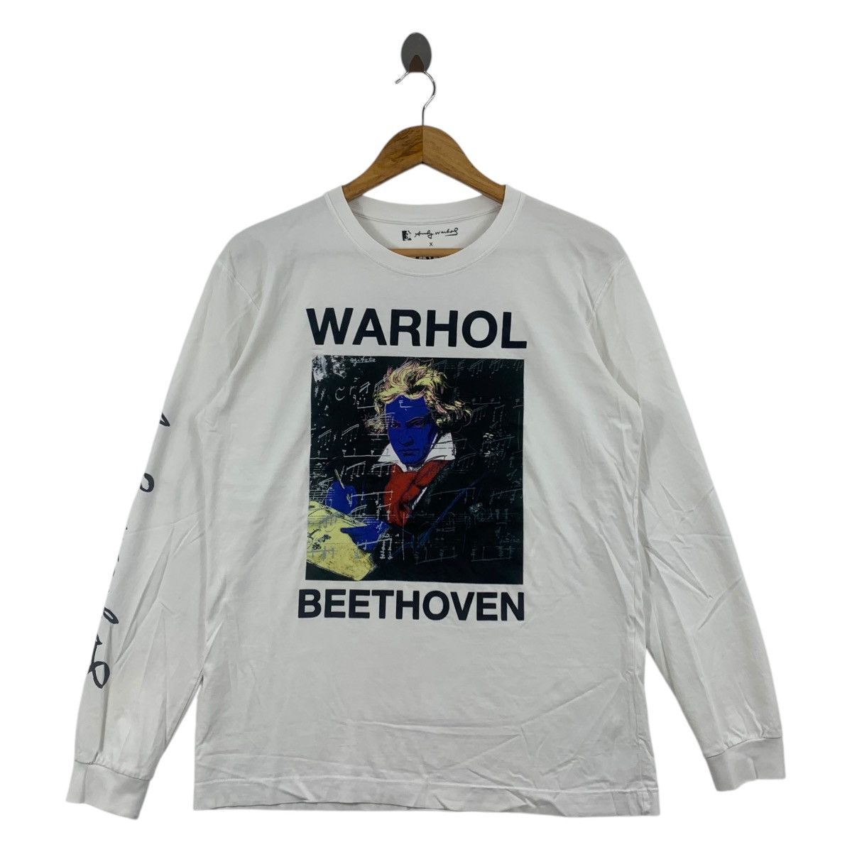 Andy Warhol × Zara ANDY WARHOL x ZARA Beethoven Picture Print White Shirt Size US M / EU 48-50 / 2 - 1 Thumbnail