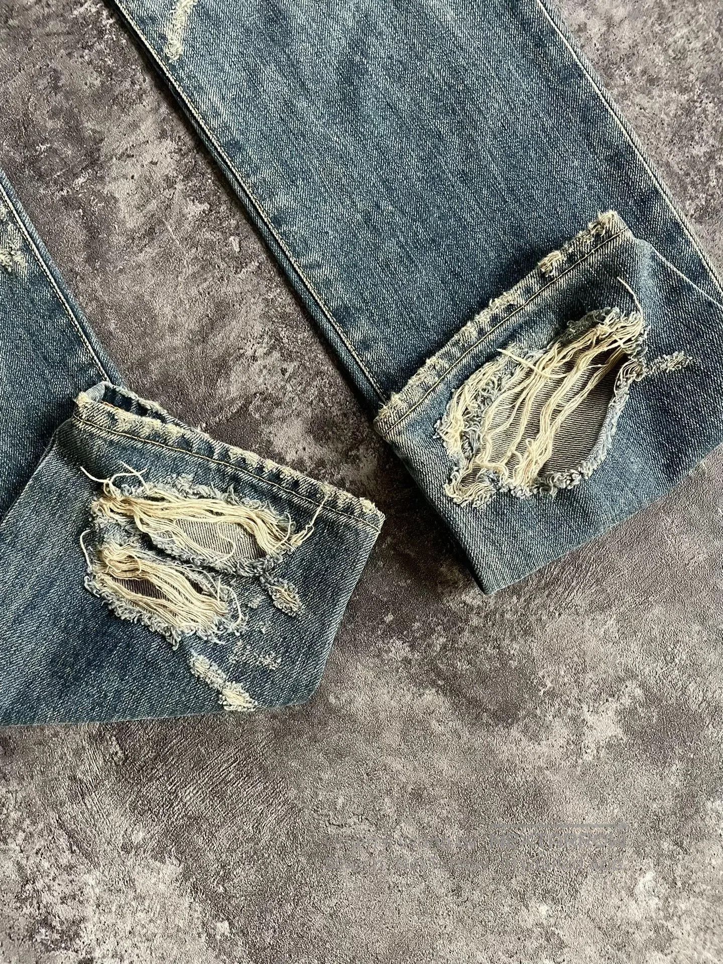 Saint Laurent Paris Saint Laurent Distressed Jeans. Size US 34 / EU 50 - 4 Thumbnail