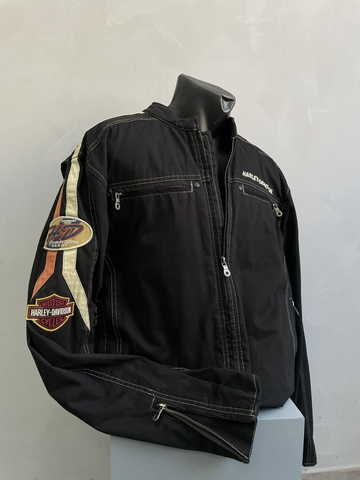Racing moto harley davidson jacket y2k hype