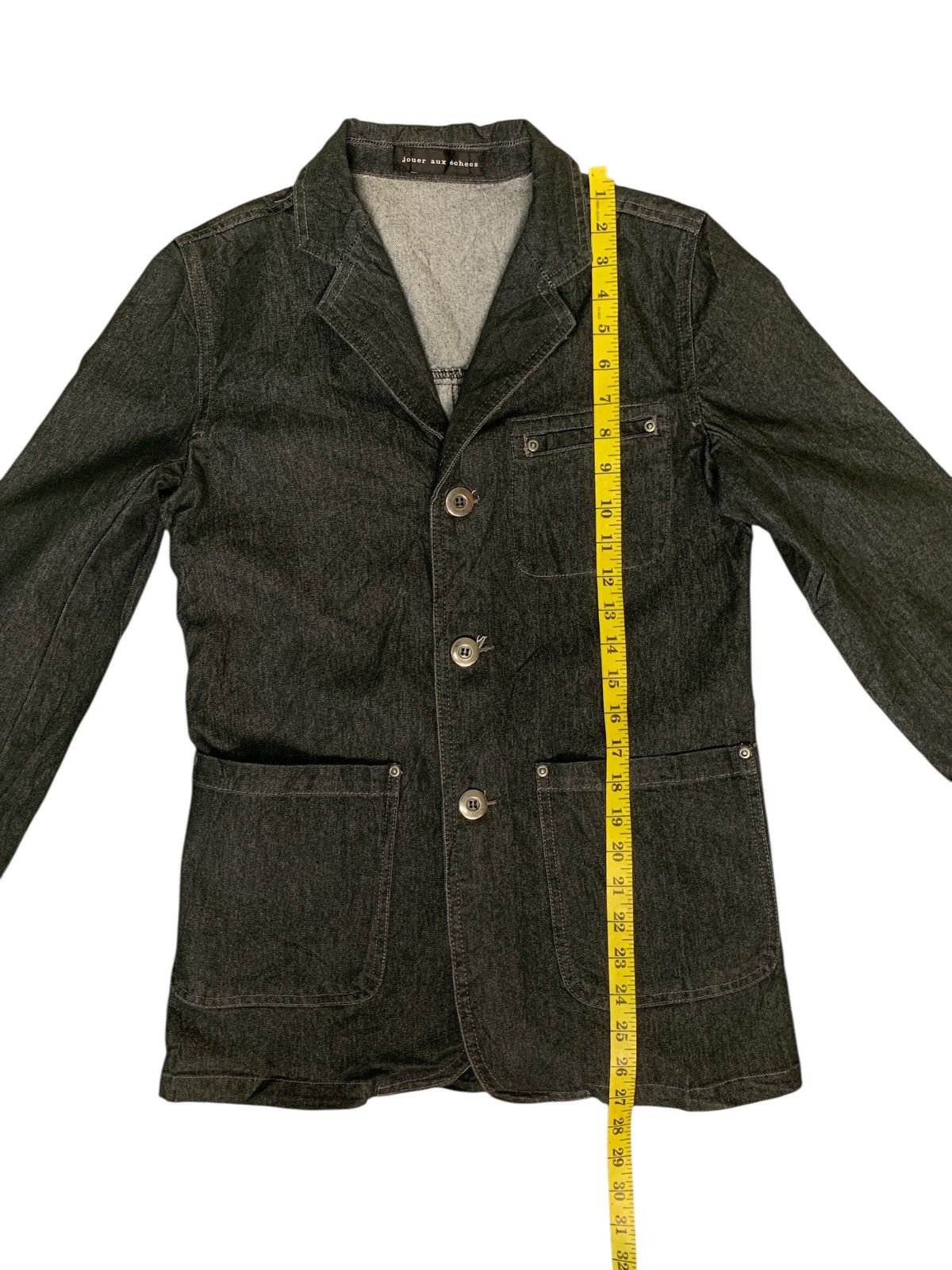 Other Rare Design Jouer Aux Echecs Denim Jackets Size M / US 6-8 / IT 42-44 - 8 Thumbnail