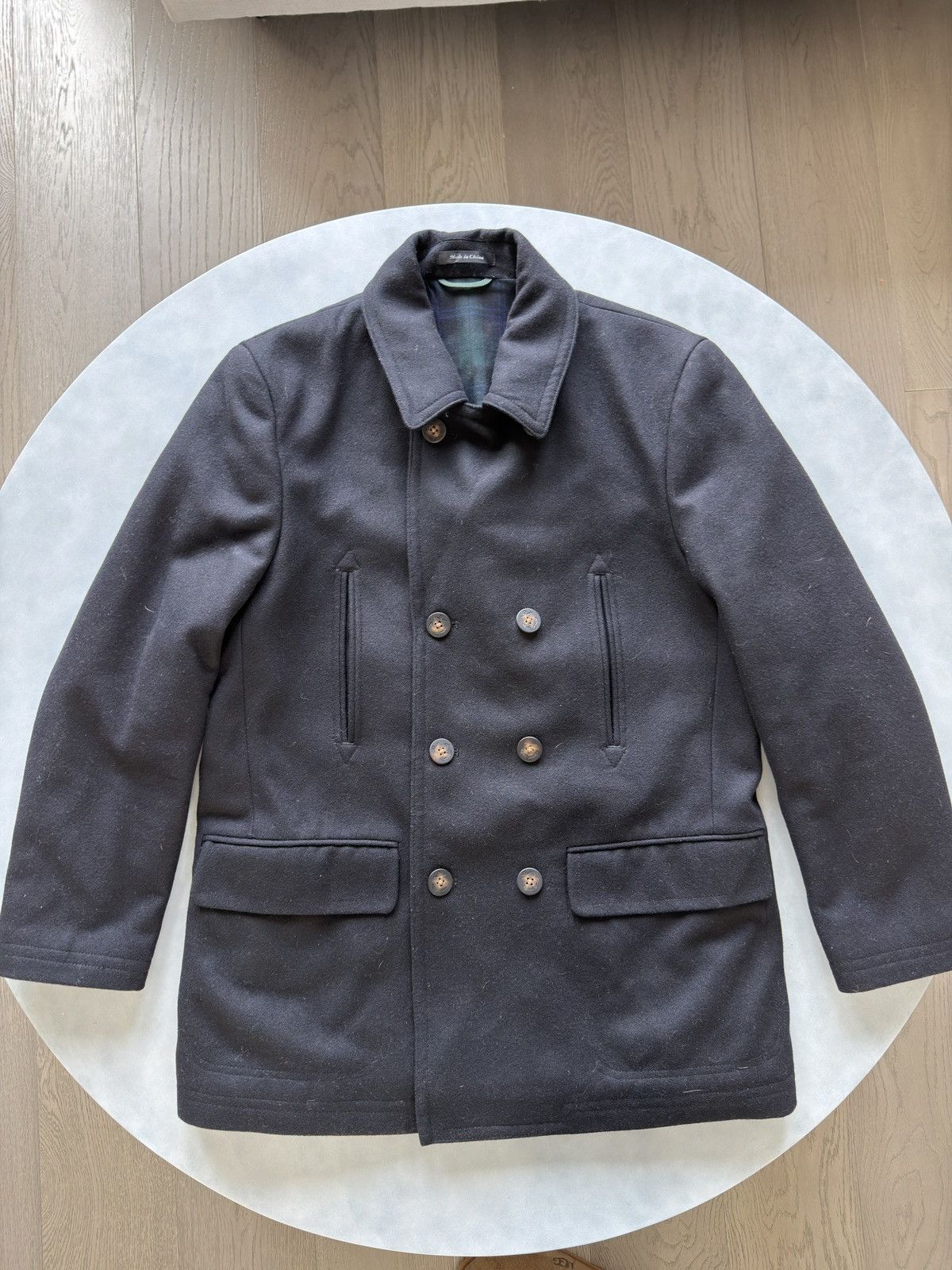 Lauren Ralph Lauren Black Wool Peacoat