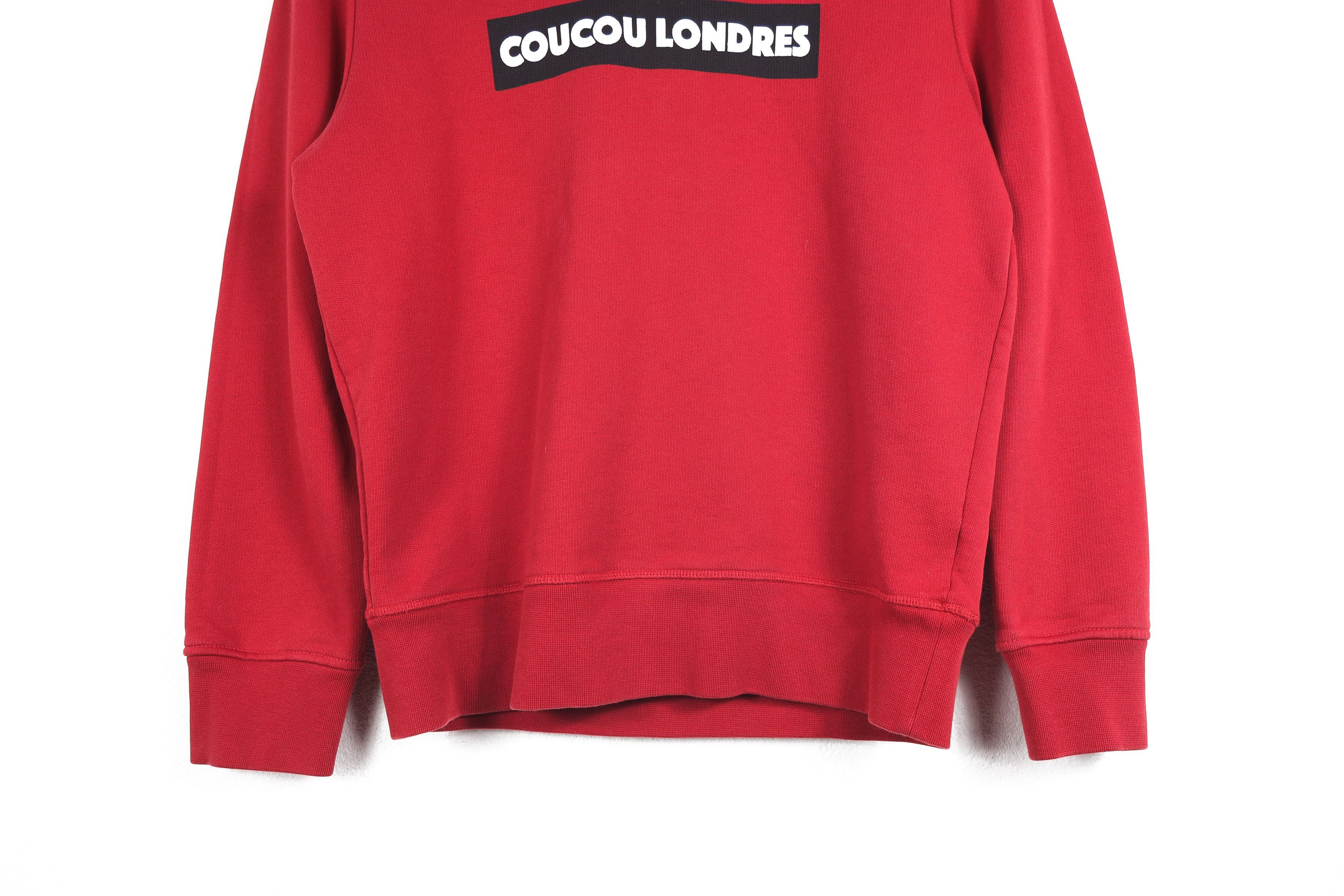 AMI AMI Coucou Londres Logo Cotton-Jersey Sweatshirt Size M / US 6-8 / IT 42-44 - 3 Thumbnail