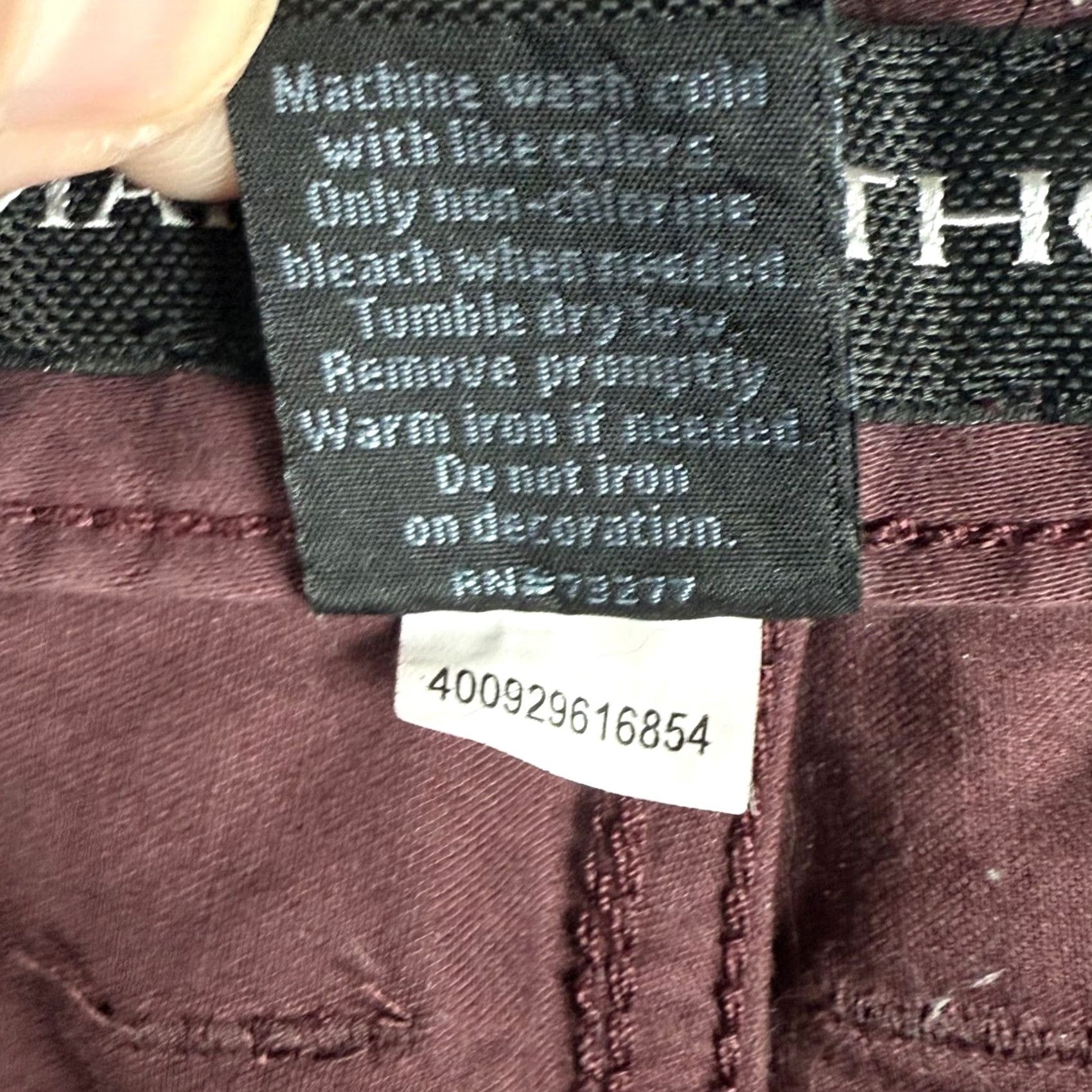 Vintage Marc Anthony Slim Fit Pants Chino Pants 38x32 Men Casual Office Burgundy maroon Slim Pretty Pants Pants Mens Shirts Size US 38 / EU 54 - 5 Thumbnail