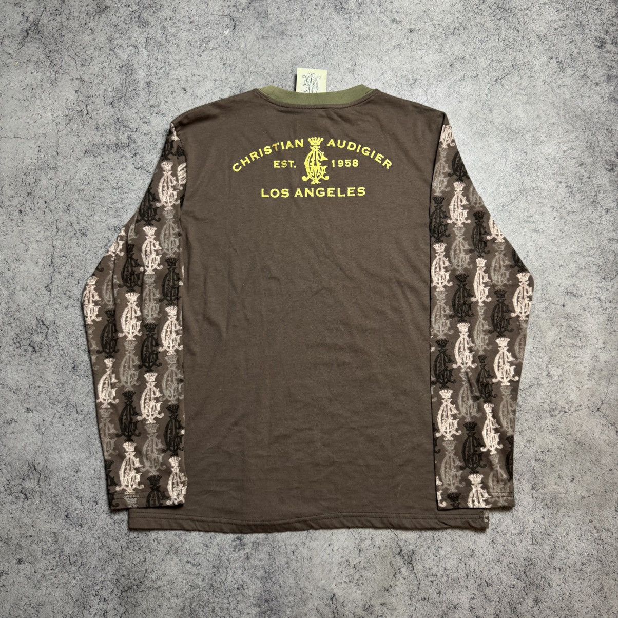 Christian Audigier NEW Christian Audigier Vintage Longsleeve T Shirt Size US XL / EU 56 / 4 - 2 Thumbnail