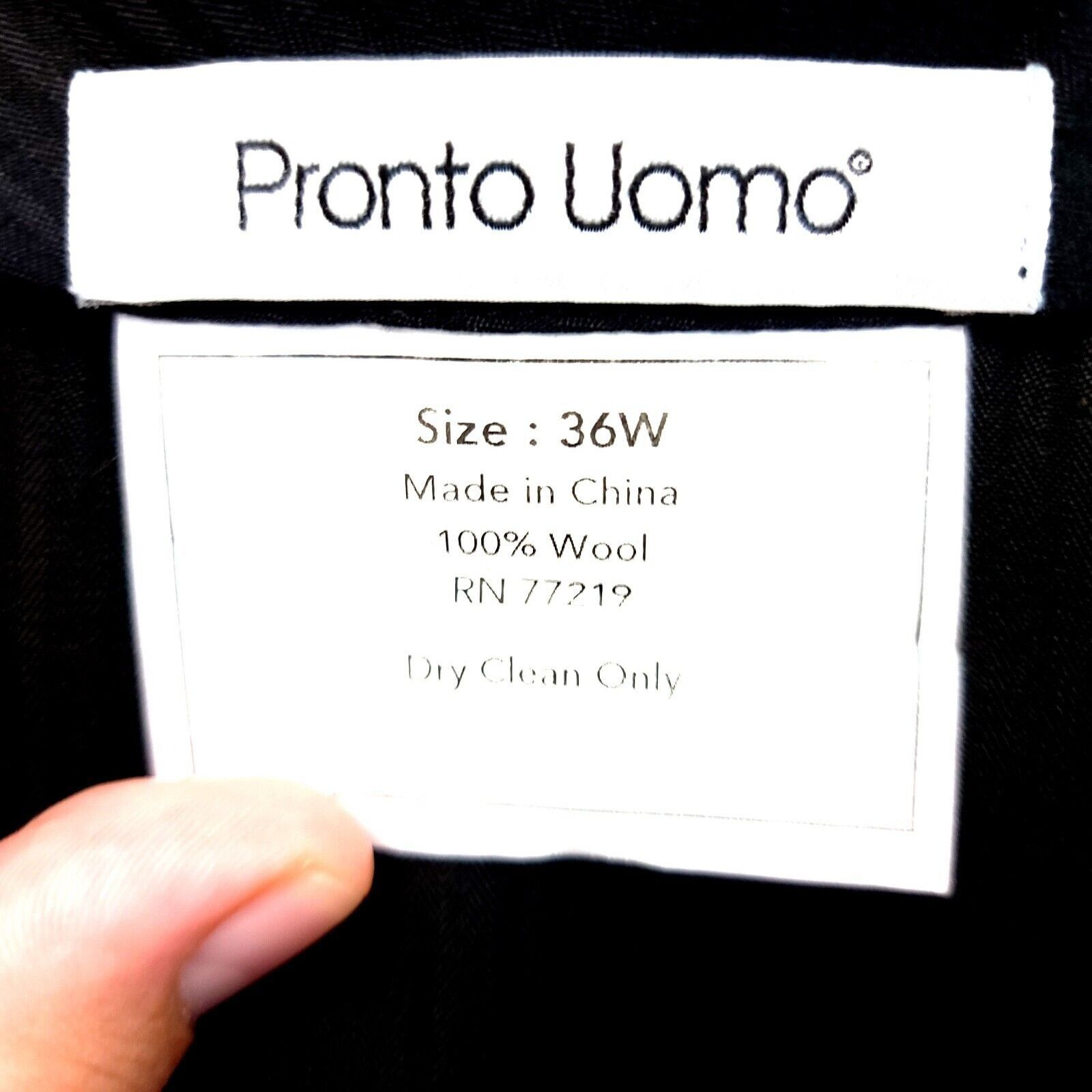 Pronto Uomo Pronto Uomo Wool Gray Flat Front Mid Rise Dress Pants 39/30 Size 38R - 6 Thumbnail