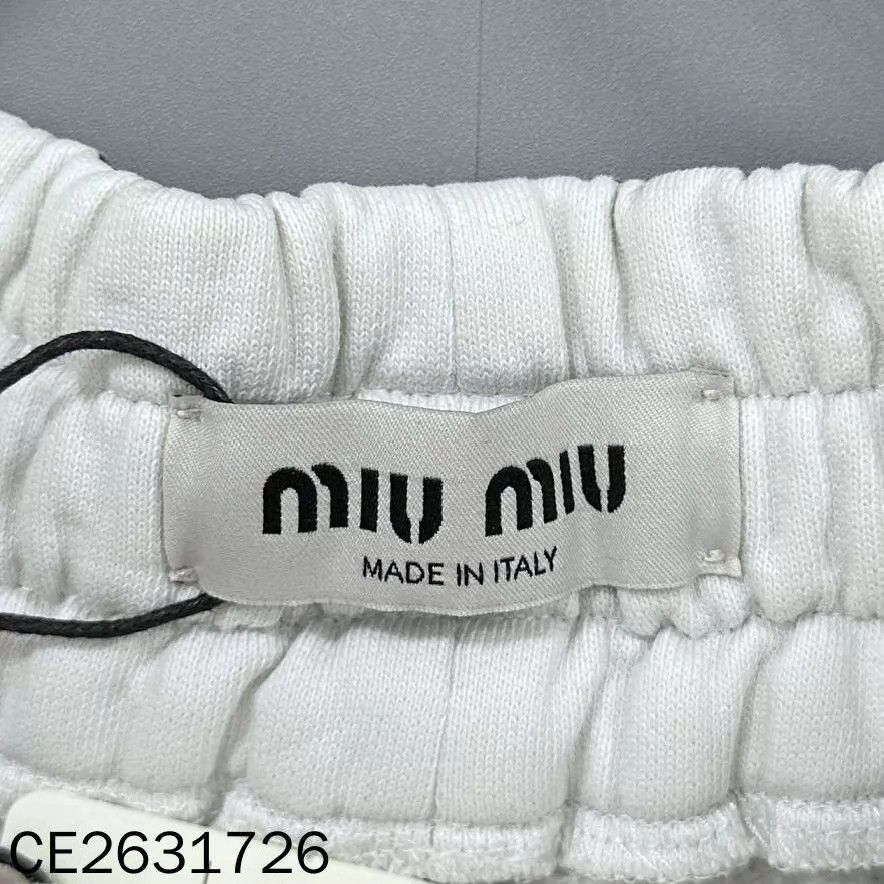 Miu Miu MIUMIU Ink Splatter Logo Casual Pants 36 95 New Size 25" / US 0 / IT 36 - 5 Thumbnail