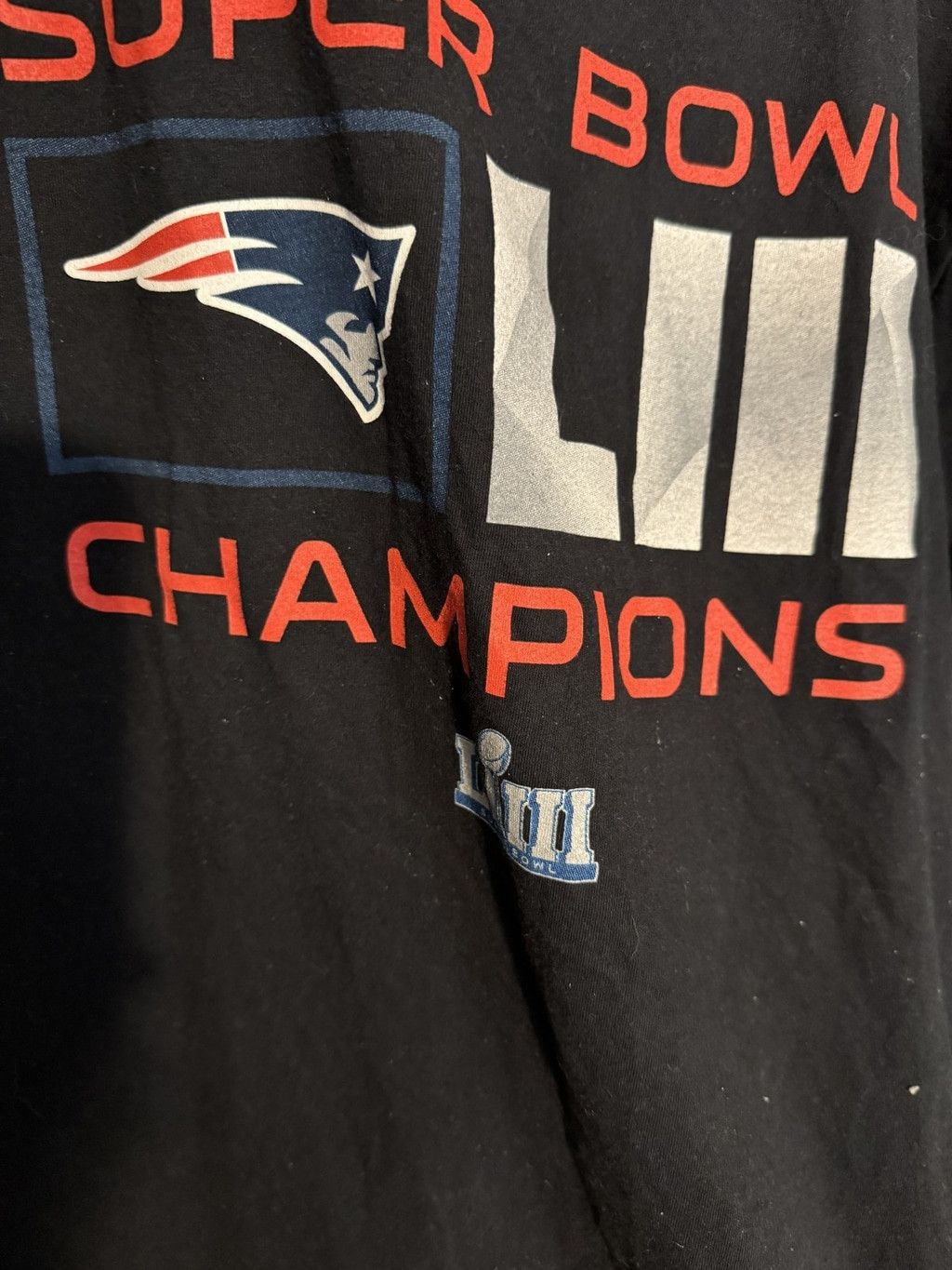 NFL New England Patriots Fanatics Super Bowl LIII Champions Men' Size US XL / EU 56 / 4 - 5 Thumbnail