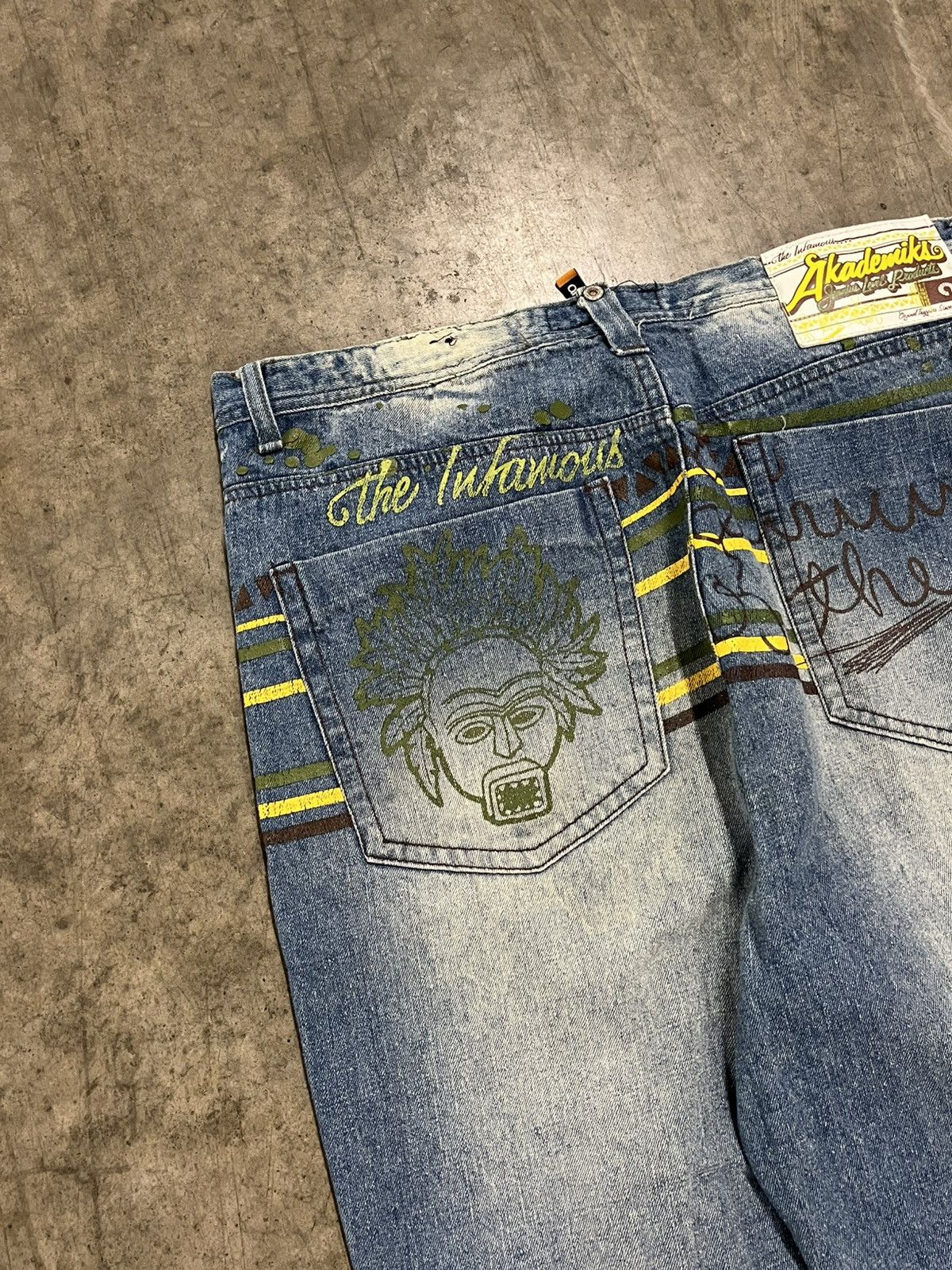 Akademiks × Vintage Y2k Akademics baggy fit wide leg denim hype rare skater Size US 36 / EU 52 - 8 Thumbnail