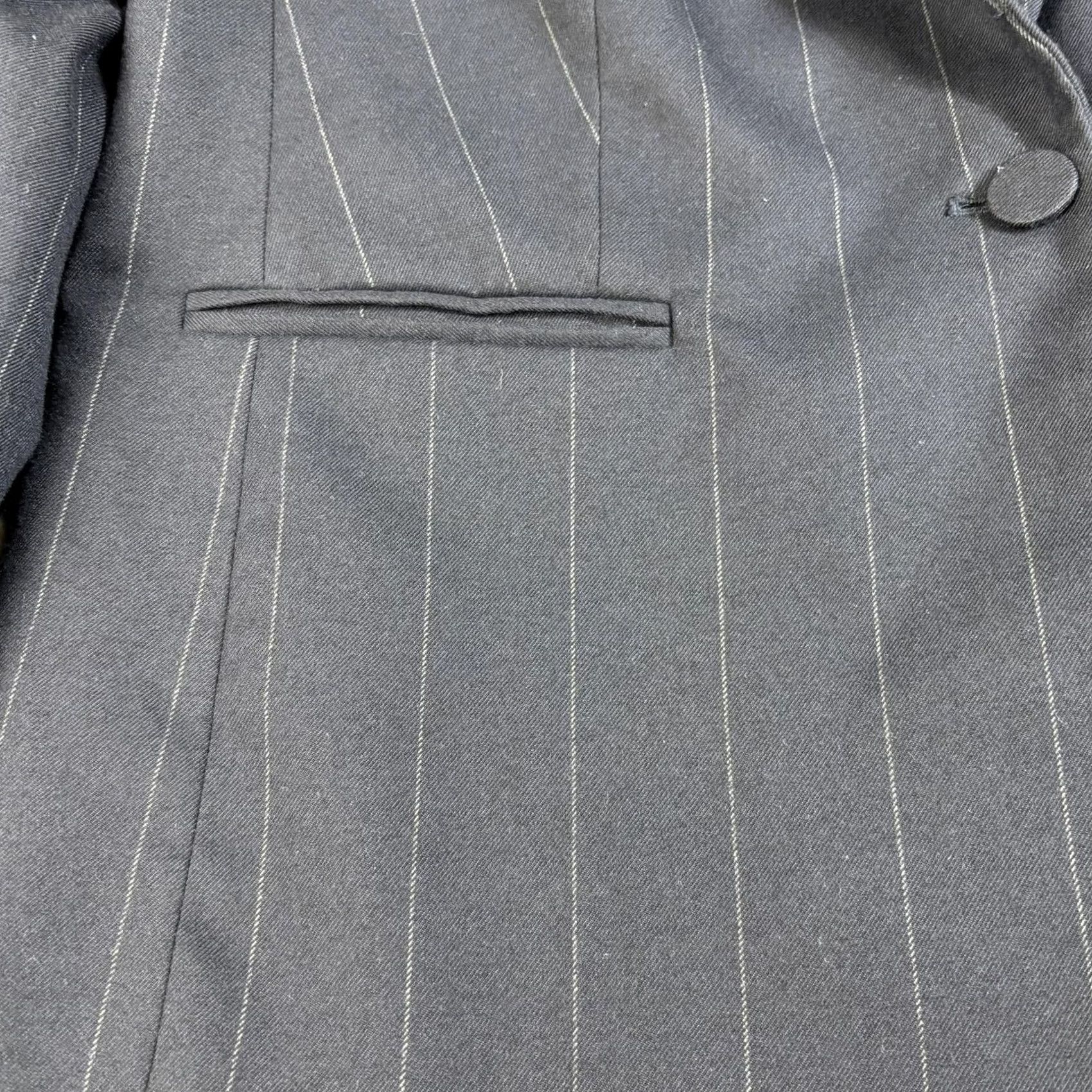 J.Crew J.Crew Blazer Women 16 Blue Pinstripe One Button Jacket Career Heritage Office Shirt Size XXL / US 16-18 / IT 52-54 - 6 Thumbnail