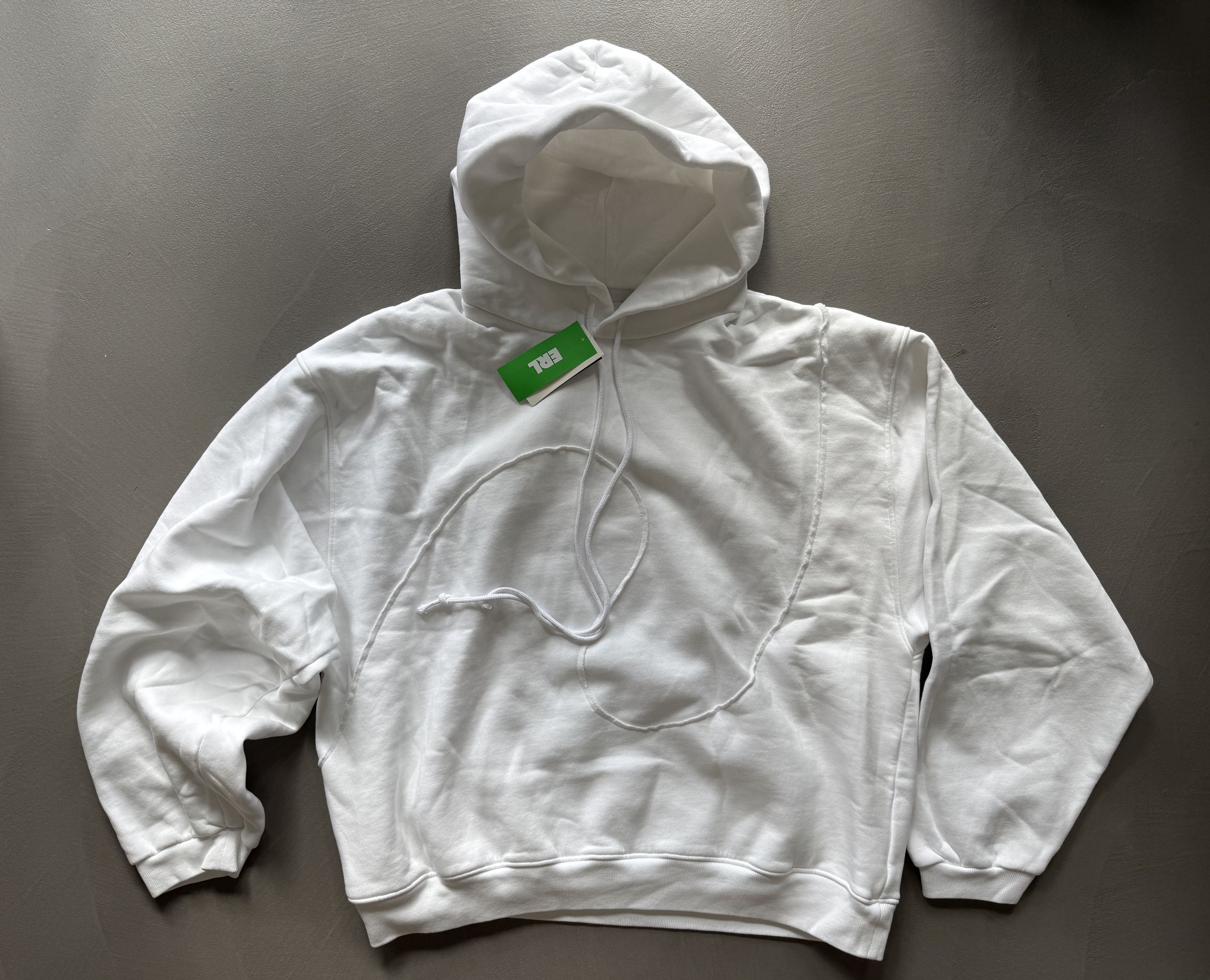 ERL ERL Swirl Fleece Hoodie, White Size US L / EU 52-54 / 3 - 1 Thumbnail