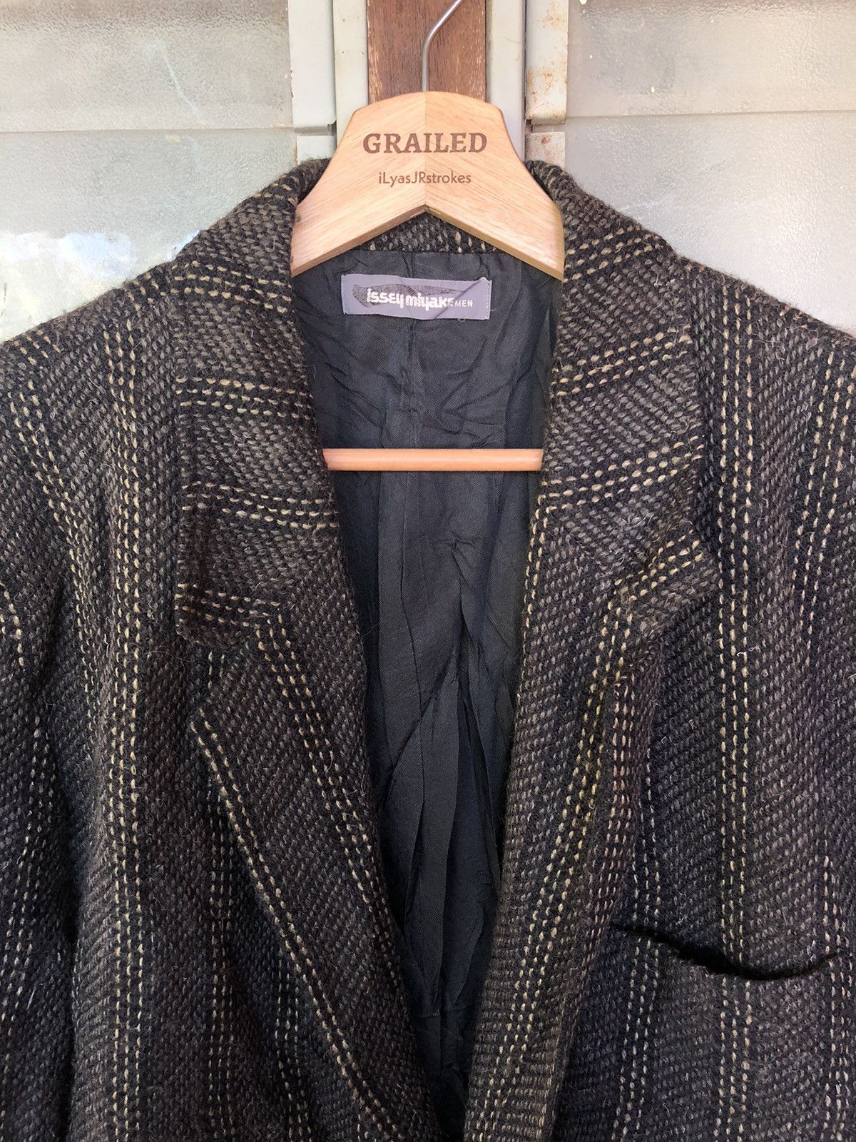 Designer × Issey Miyake × Japanese Brand Vintage Issey Miyake Wool Coat Jacket Size US M / EU 48-50 / 2 - 16 Thumbnail