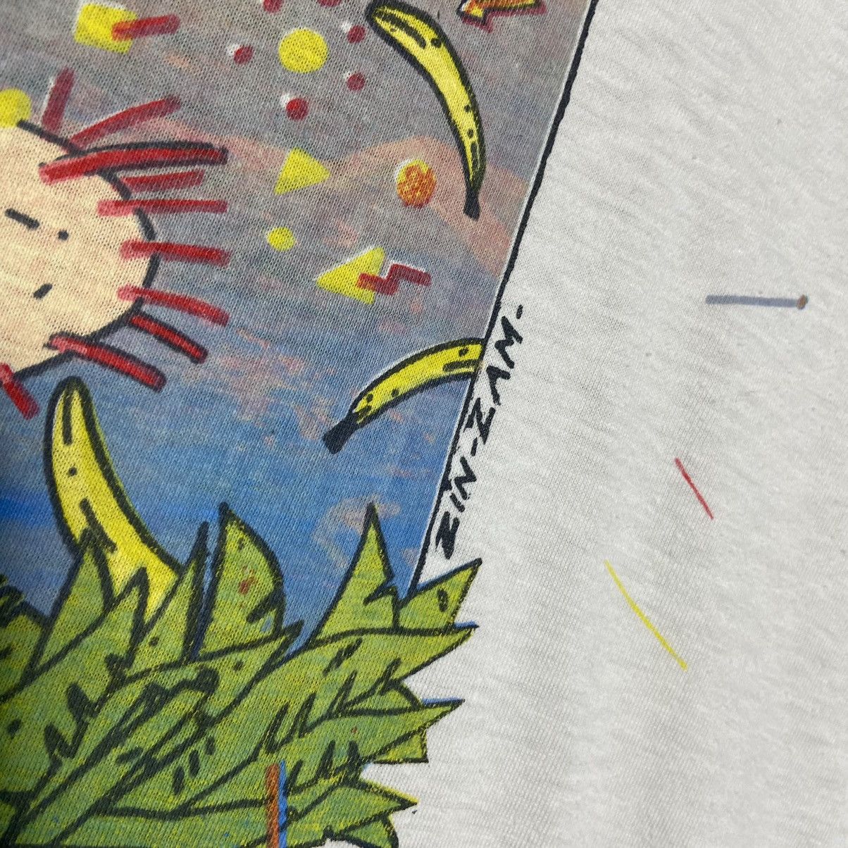 Vintage Vintage 90s Punk LA GOMERA ISLAS Bananas Parody T-Shirt Size US XL / EU 56 / 4 - 5 Thumbnail