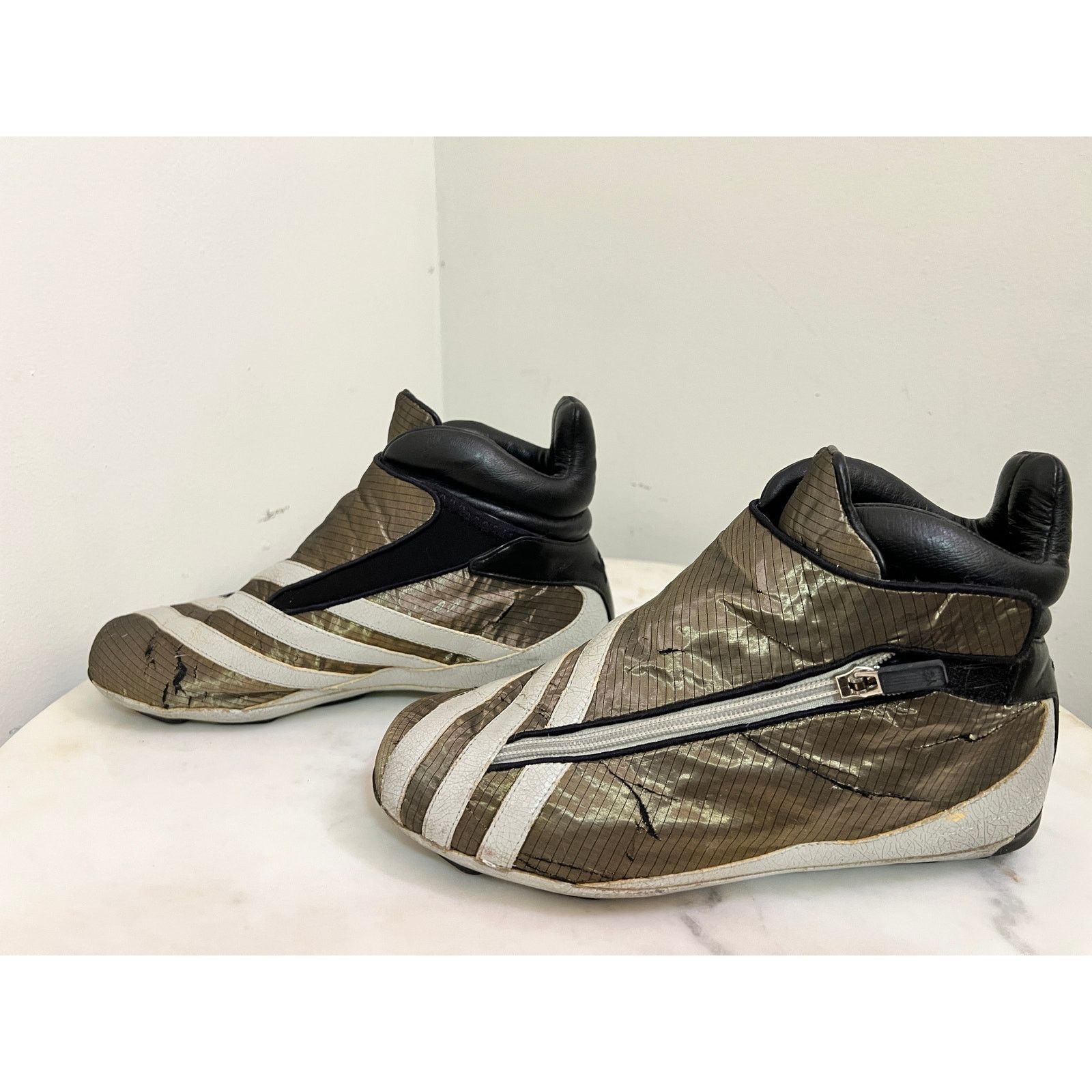 Adidas × Yohji Yamamoto VINTAGE FALL 2003 Y-3 ADIDAS SILVER HIGHTOP SZ 6.5 - #36, 47 Size US 6.5 / IT 36.5 - 1 Thumbnail