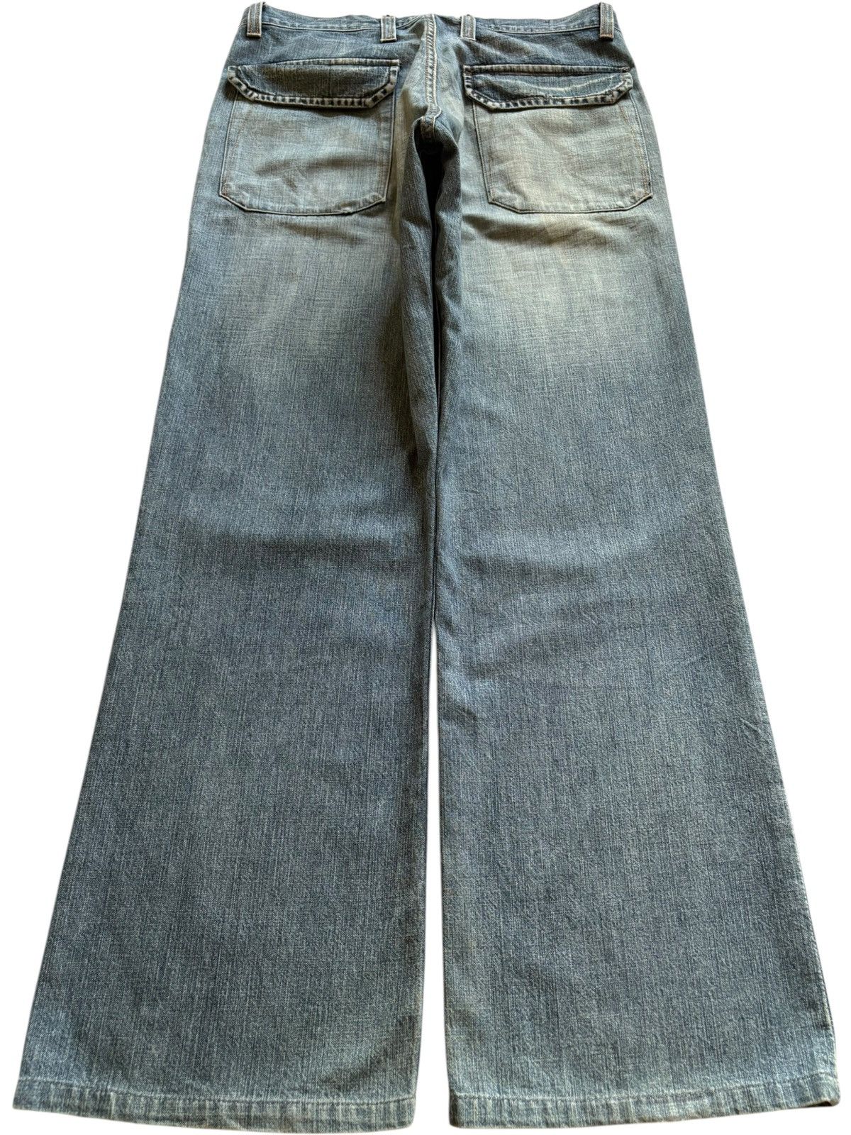 DKNY × Donna Karan Vintage DKNY Mud Wash Distressed Loose Baggy Jeans Size US 32 / EU 48 - 2 Thumbnail
