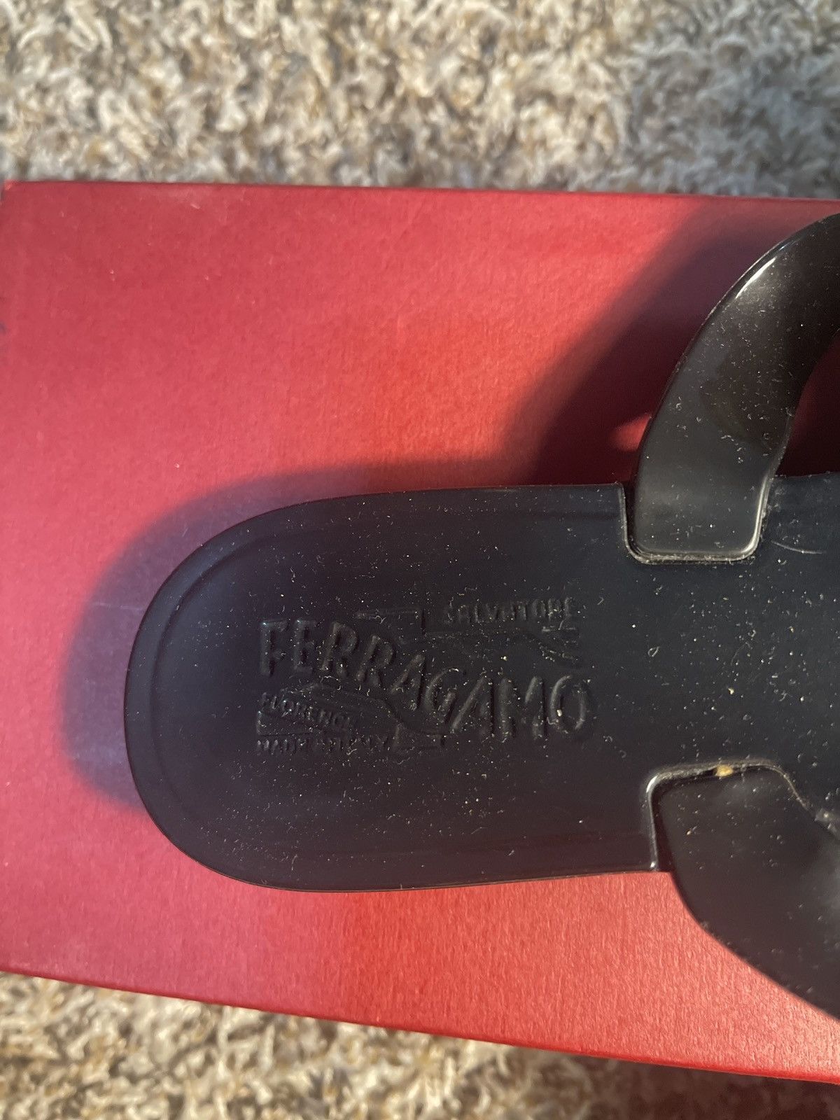 Salvatore Ferragamo Black Ferragamo Sandals Size US 10 / IT 40 - 7 Thumbnail