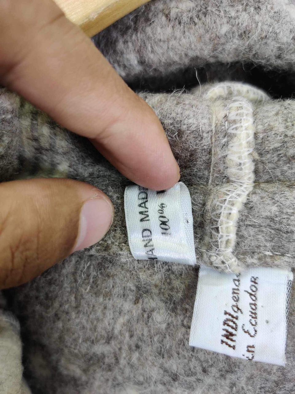 Aztech Mountain Vintage Aztech Mountain Wool Hooded Coat Jacket Size US L / EU 52-54 / 3 - 12 Thumbnail
