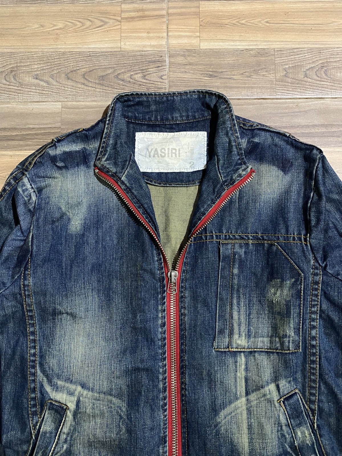 If Six Was Nine YASIRI BIKERS DENIM ZIPPER JACKET Size US M / EU 48-50 / 2 - 2 Thumbnail