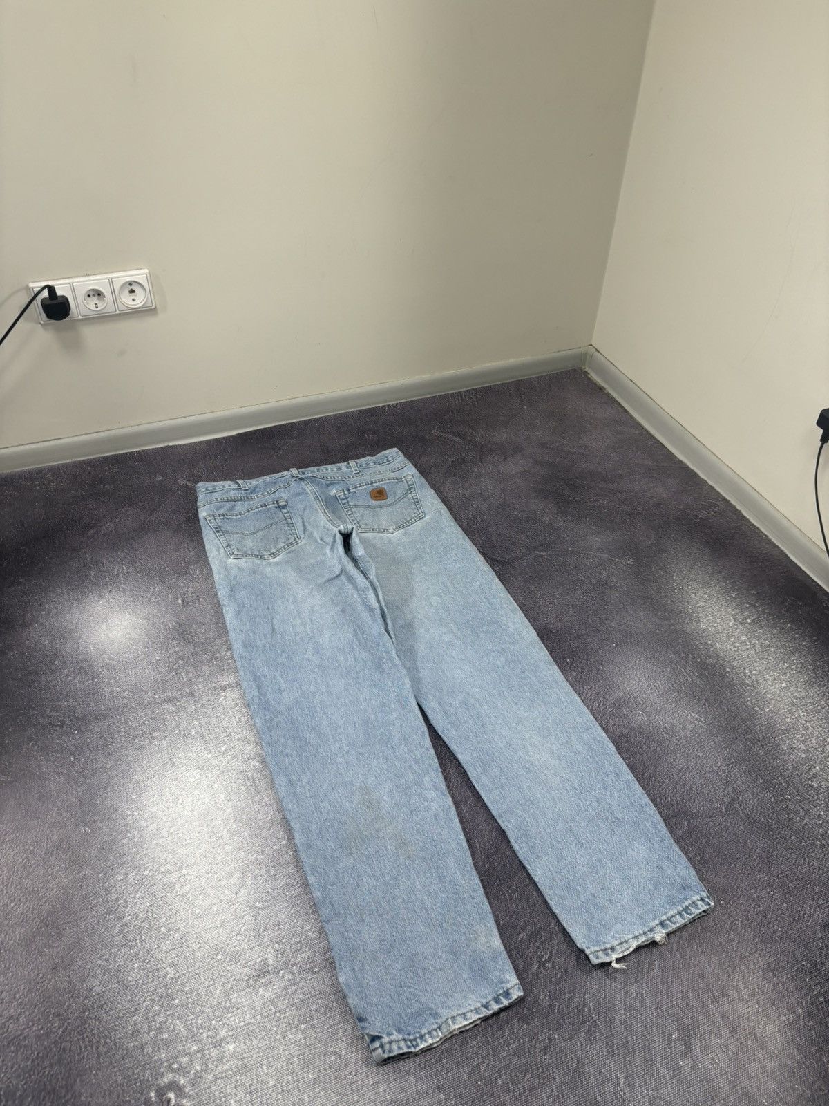 Carhartt Vintage Carhartt Relaxed Fit Faded Light Blue Denim Jeans Size US 36 / EU 52 - 3 Thumbnail