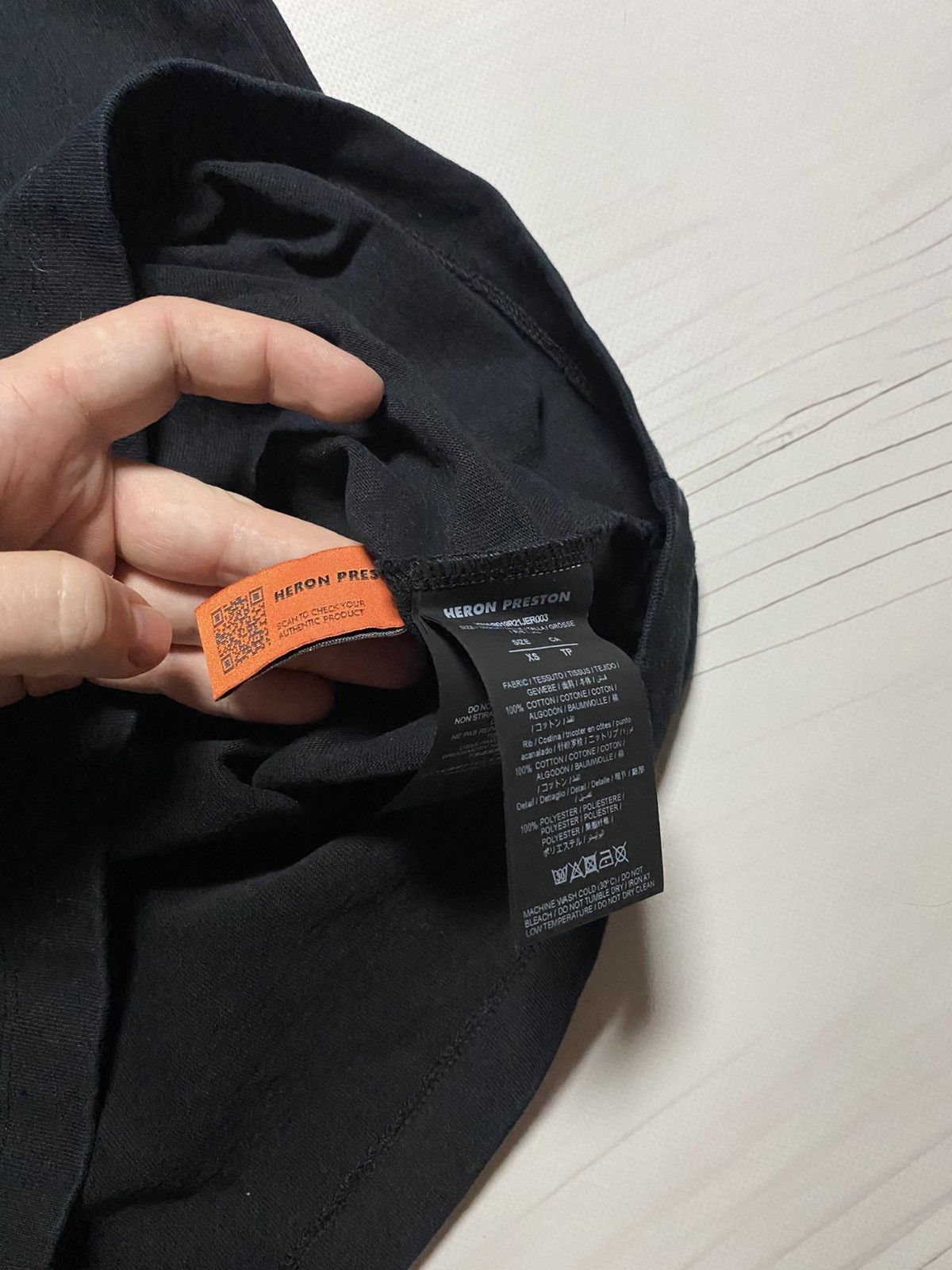 Heron Preston Heron Preston Black Captcha print longsleeve t shirt Size XS / US 0-2 / IT 36-38 - 5 Thumbnail